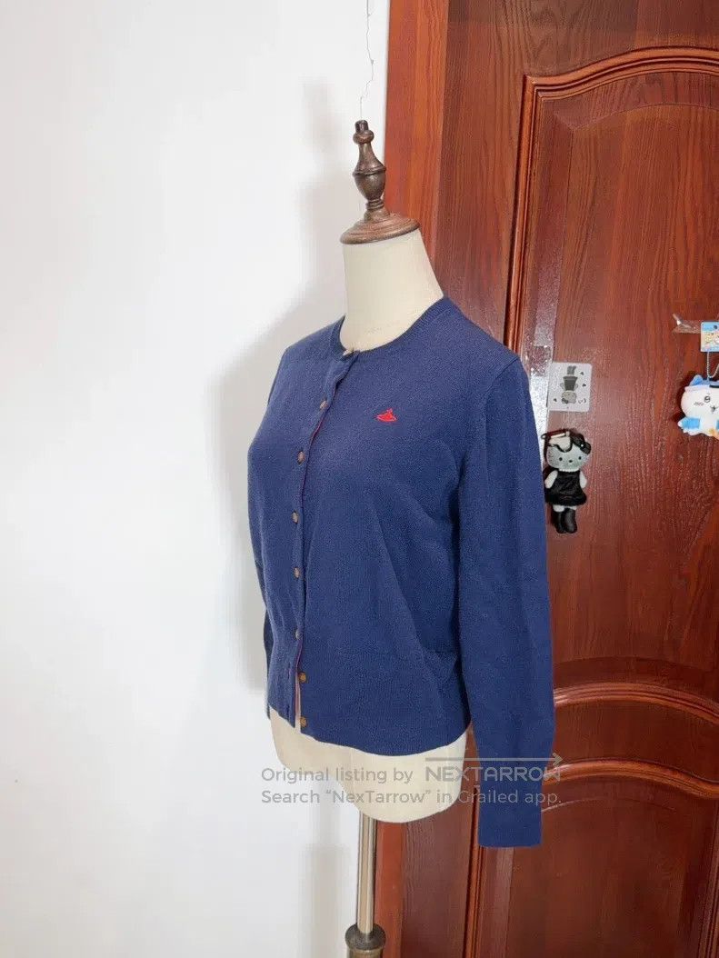Vivienne Westwood Vivienne Westwood Blue Knit Wool Cardigan Size L / US 10 / IT 46 - 2 Thumbnail