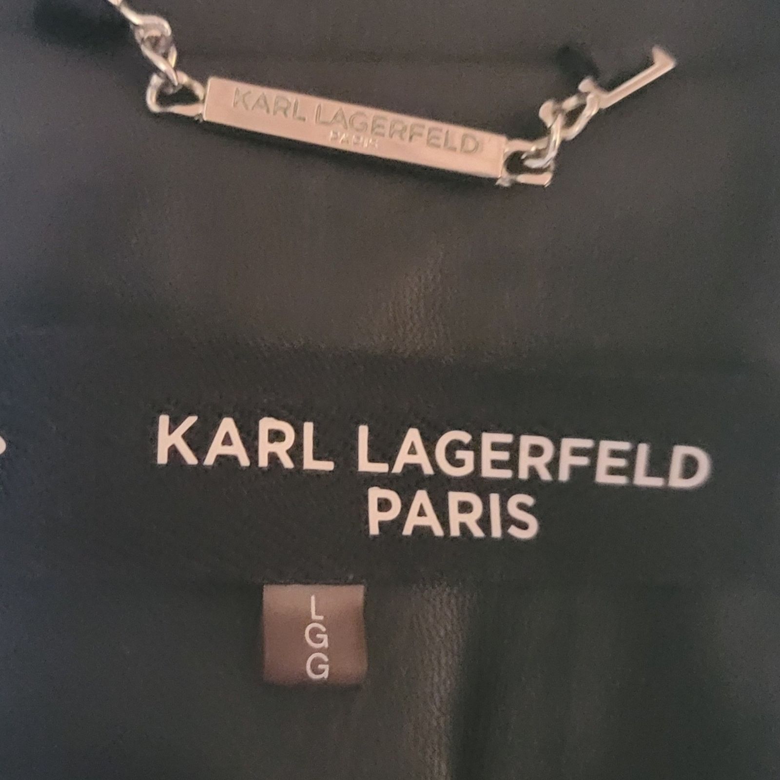 Karl Lagerfeld Karl Lagerfeld faux leather lace-up motorcycle jacket Size L / US 10 / IT 46 - 6 Thumbnail