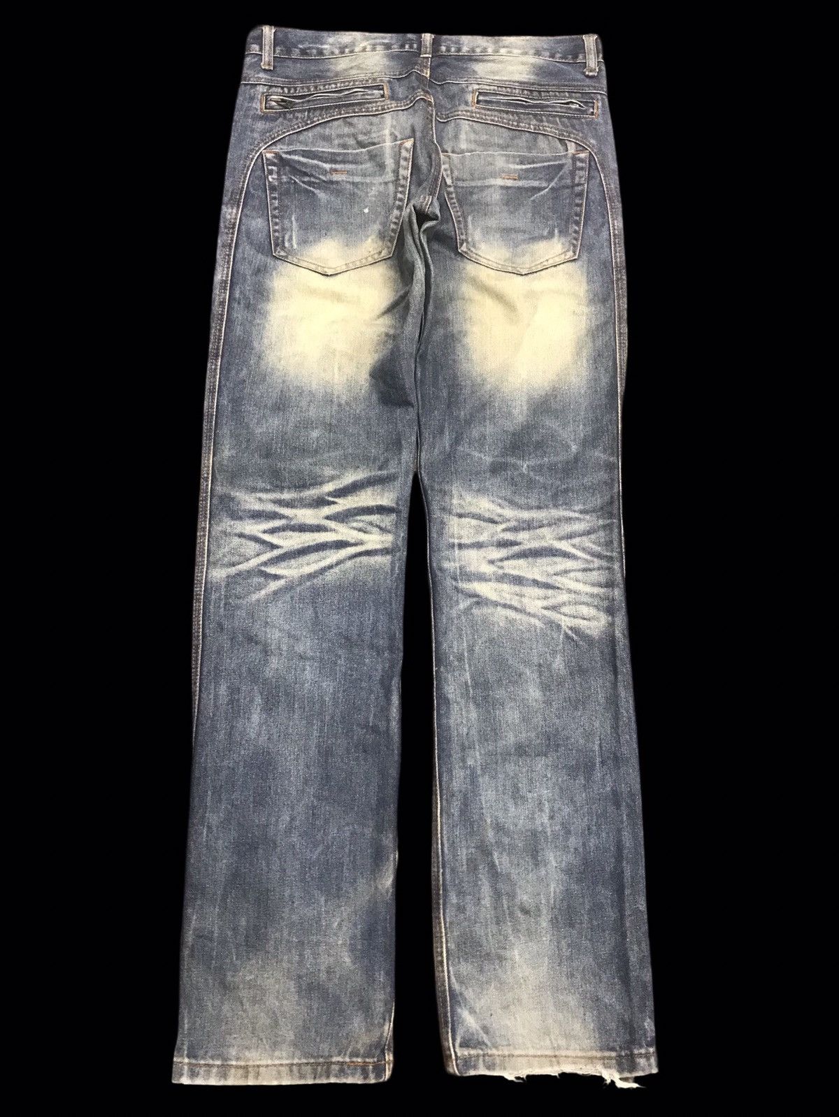 Japanese Brand × Seditionaries 💥90s Style💥imp Sick Fades Slim Fit Dirty Denim F299 Size US 32 / EU 48 - 2 Thumbnail