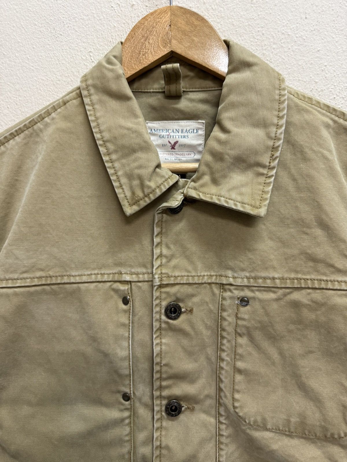 American Eagle Outfitters AMERICAN EAGLES OUTFITTERS KHAKIS WORKER JACKET Size US S / EU 44-46 / 1 - 13 Thumbnail