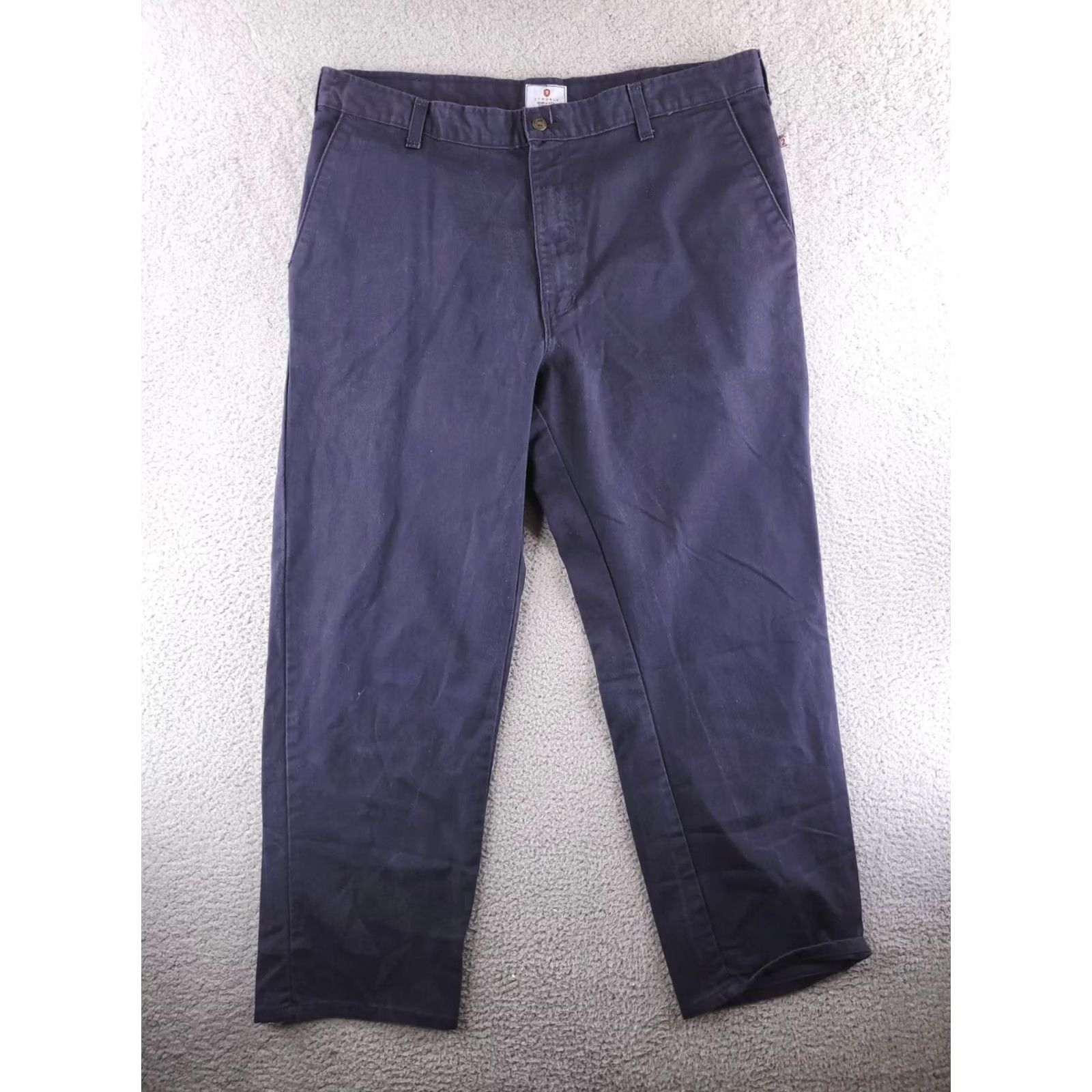 Vintage Tyndale Pants Mens 40x31 Flame-Resistant Workwear Blue Chino Relaxed Straight Mens Size US 40 / EU 56 - 2 Thumbnail