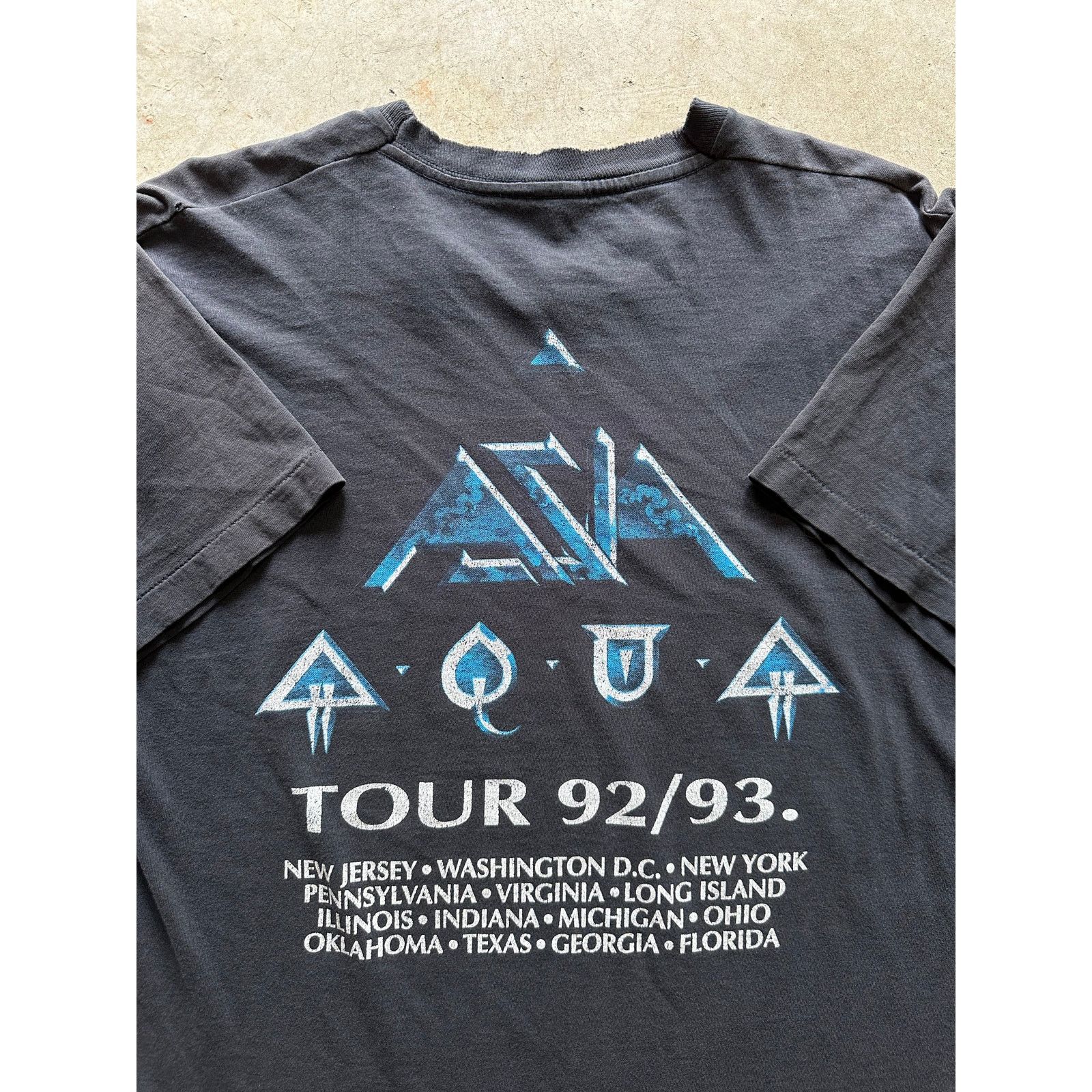 Hanes × Vintage Vintage Asia 1992 Aqua Album Release Tour Band Tee Large Size US L / EU 52-54 / 3 - 4 Thumbnail