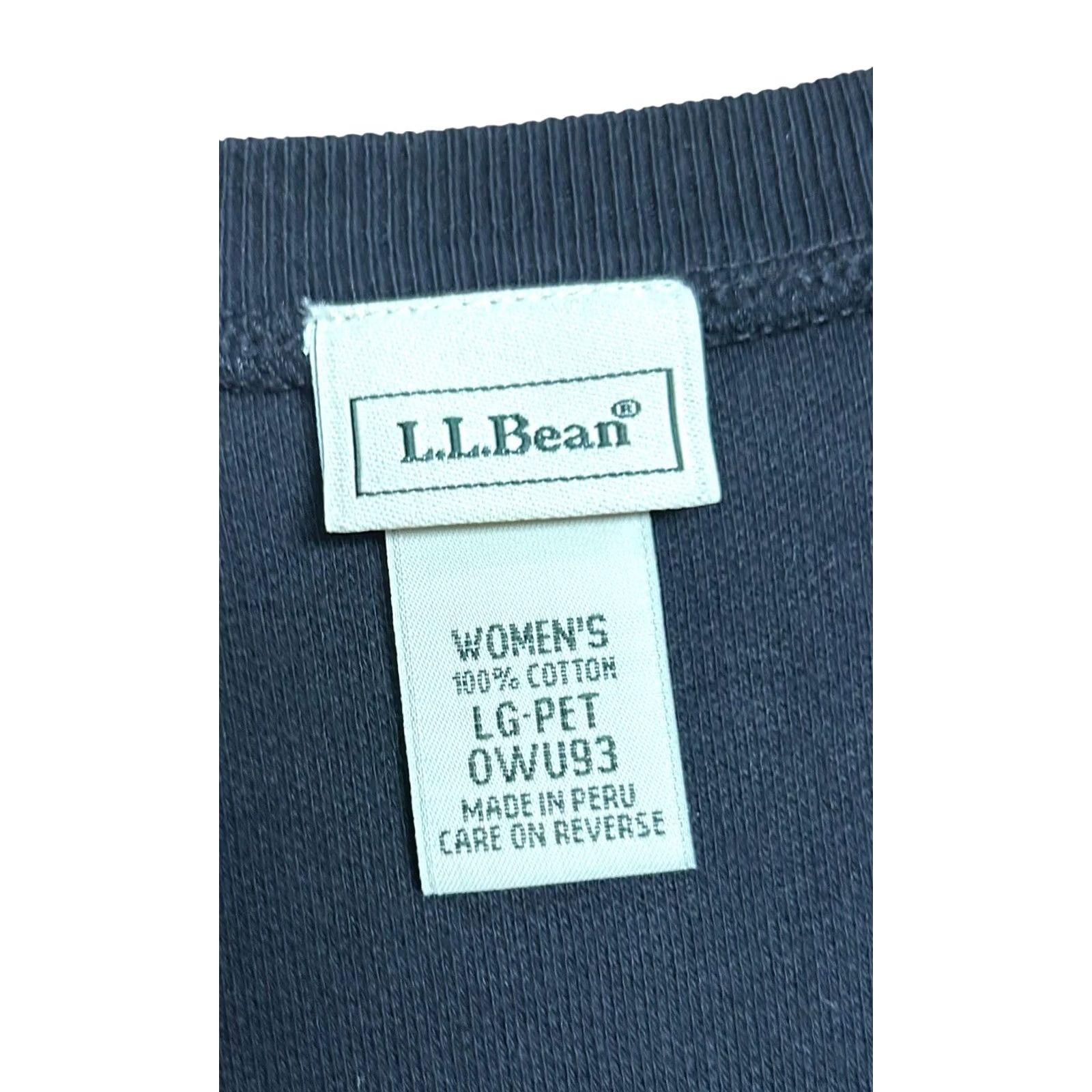 Vintage VINTAGE L.L.Bean Cardigan Sweater Woman Black Petite Large Button Up 90s Y2K Knit Size L / US 10 / IT 46 - 6 Thumbnail