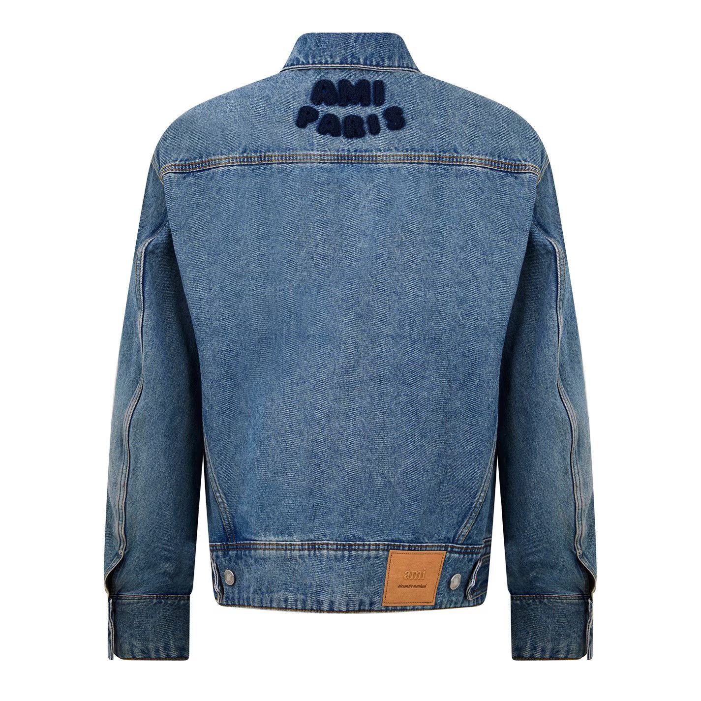 AMI o1g2r1mq0326 Trucker Denim Jacket in Blue Size US M / EU 48-50 / 2 - 2 Thumbnail