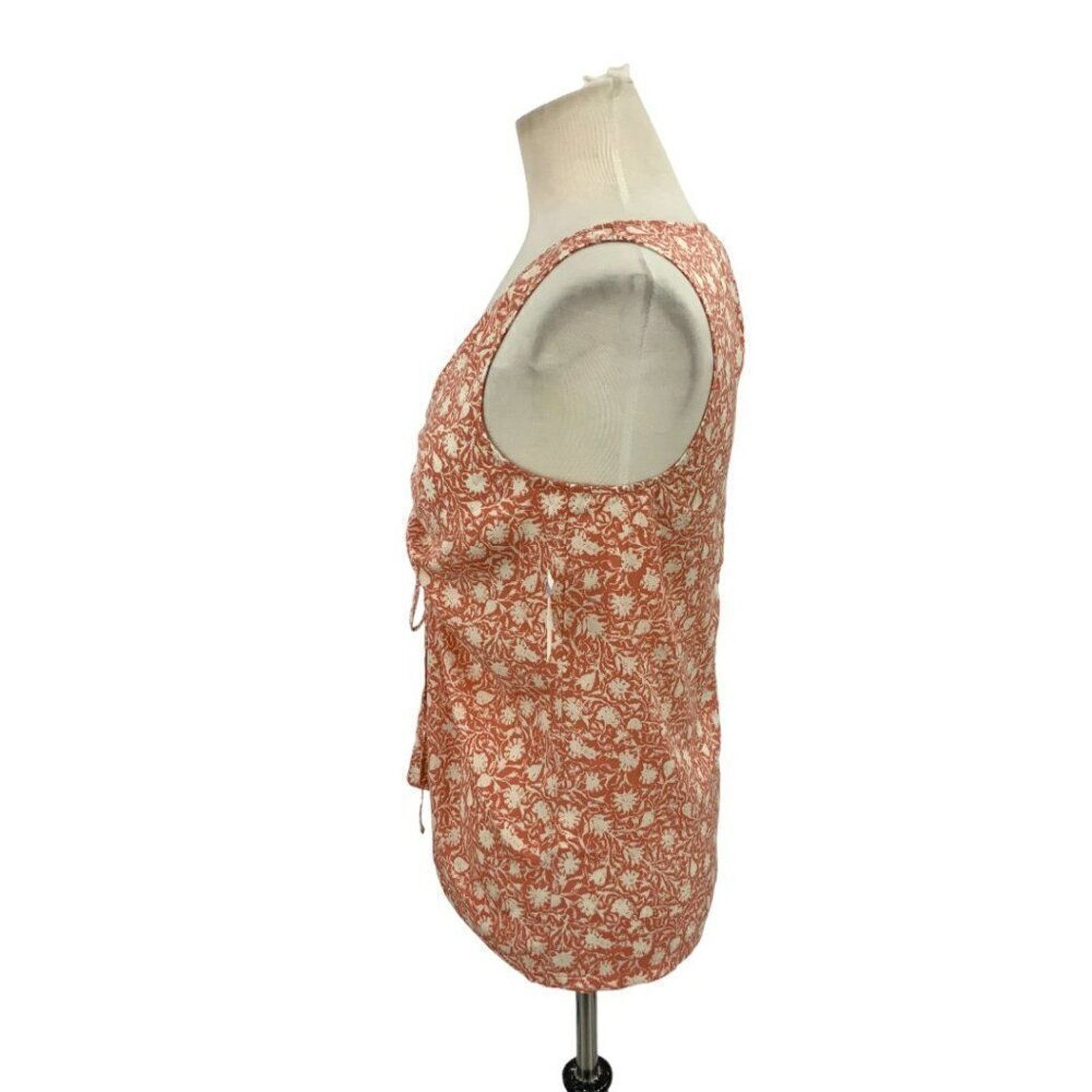 Other Melrose & Market Floral Cinch Front Sleeveless Top XS NWOT Size XS / US 0-2 / IT 36-38 - 4 Thumbnail