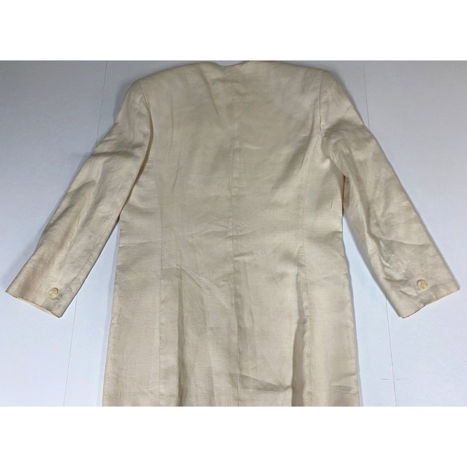 Jones New York Jones New York Jacket Blazer Womens 4 Beige Polyester Floral Mid-Length Lightweight Regular Fall Winter Men/Women? Size S / US 4 / IT 40 - 6 Thumbnail