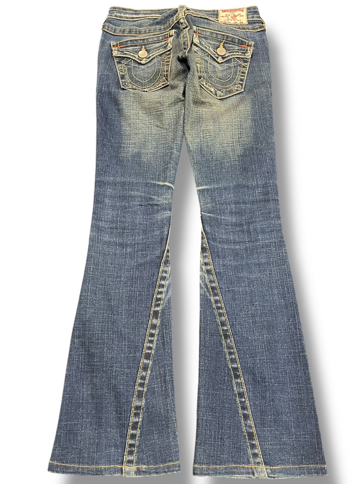 True Religion Vintage True Religion Joey Flare Clawmark Denim Size US 26 / EU 42 - 6 Thumbnail