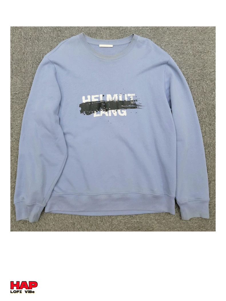 Helmut Lang helmut lang 23SS Haze Blue Sweatshirt 2506-Nextarrow Size US XL / EU 56 / 4 - 1 Thumbnail