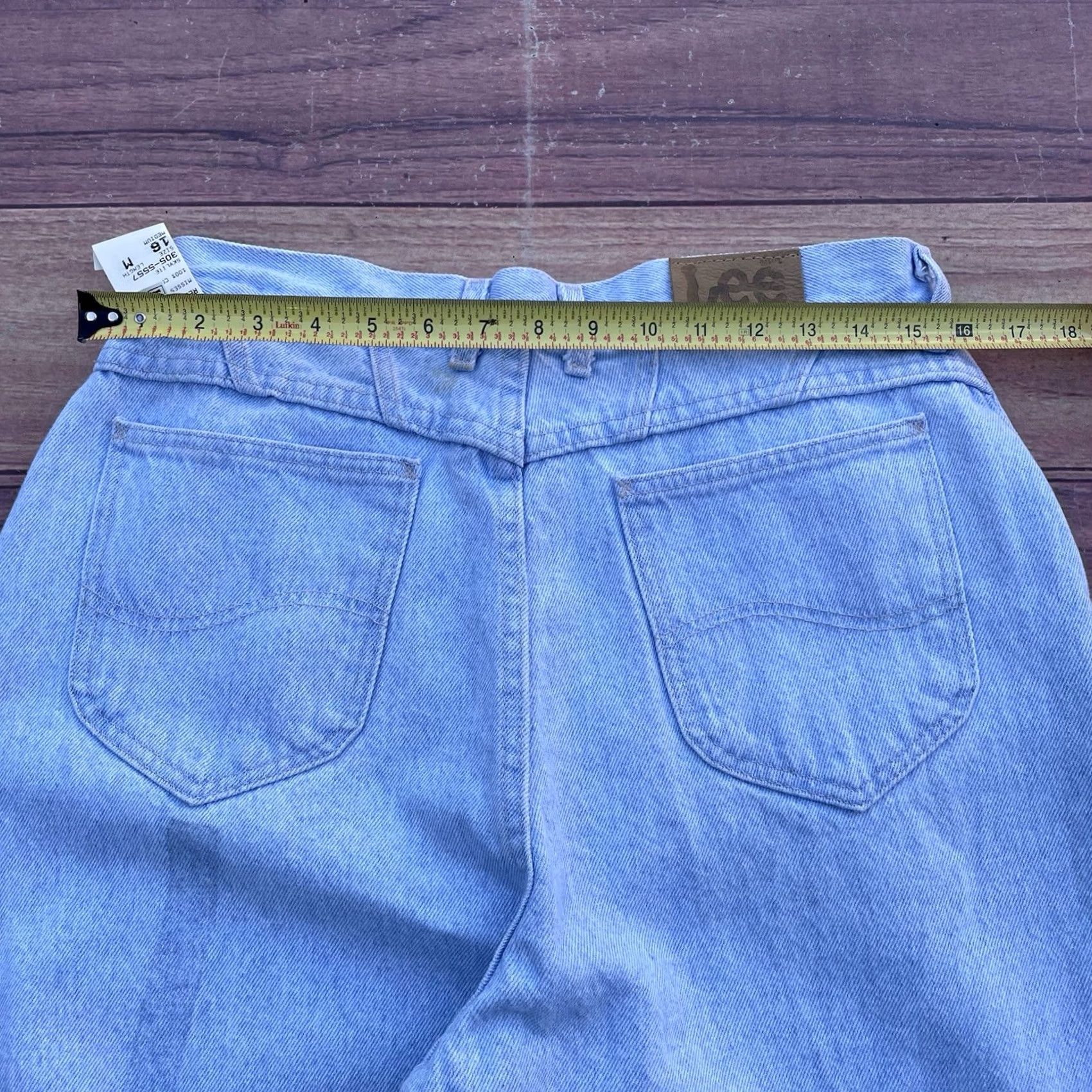 Lee VINTAGE Lee Light Wash Mom Jeans High Rise USA Made Women's Size 16M NWT Read* Size 38" / US 16 / IT 52 - 7 Thumbnail