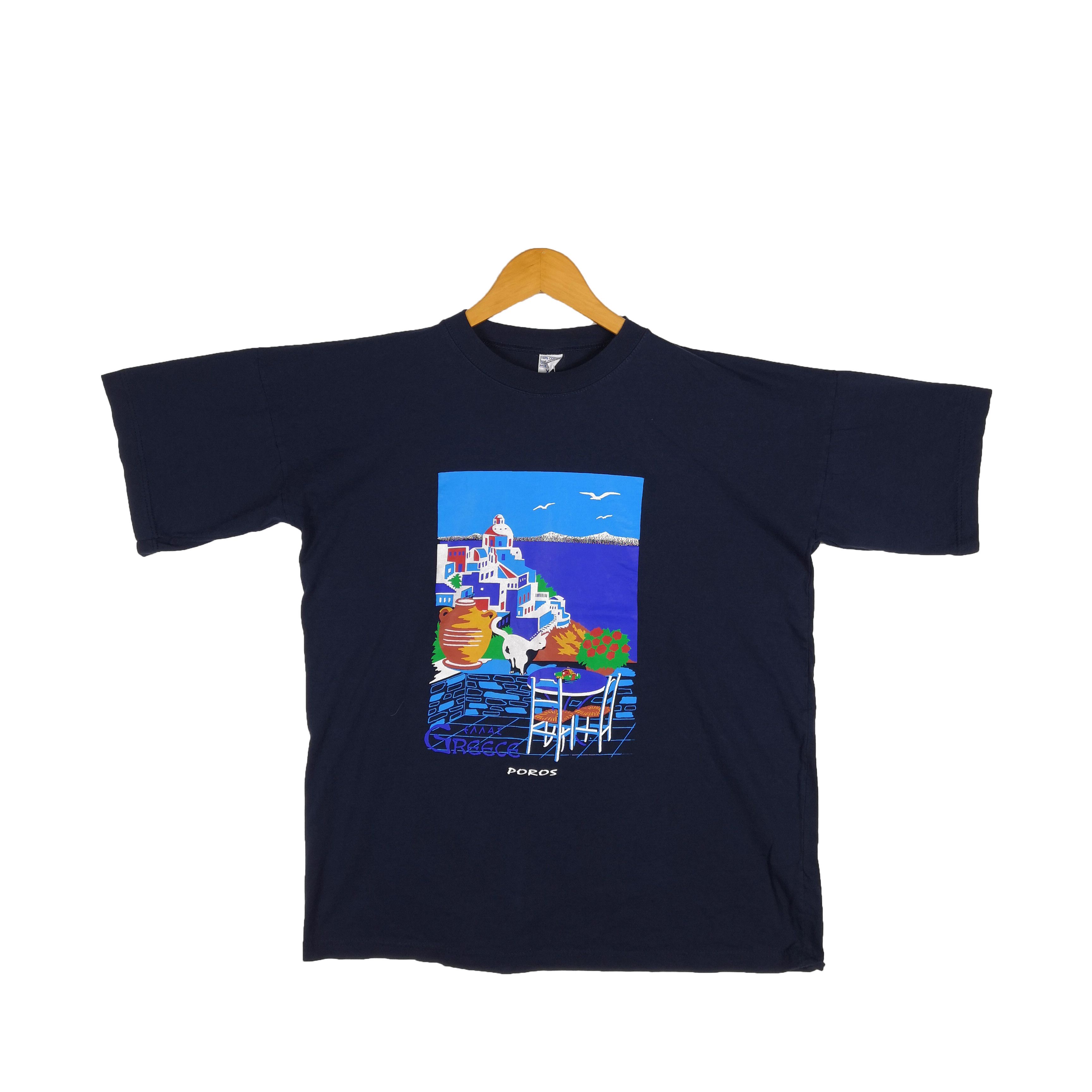 Vintage Vintage 90s Greece T-Shirt Travel Memorabilia Novelty Tees Size US XL / EU 56 / 4 - 1 Thumbnail