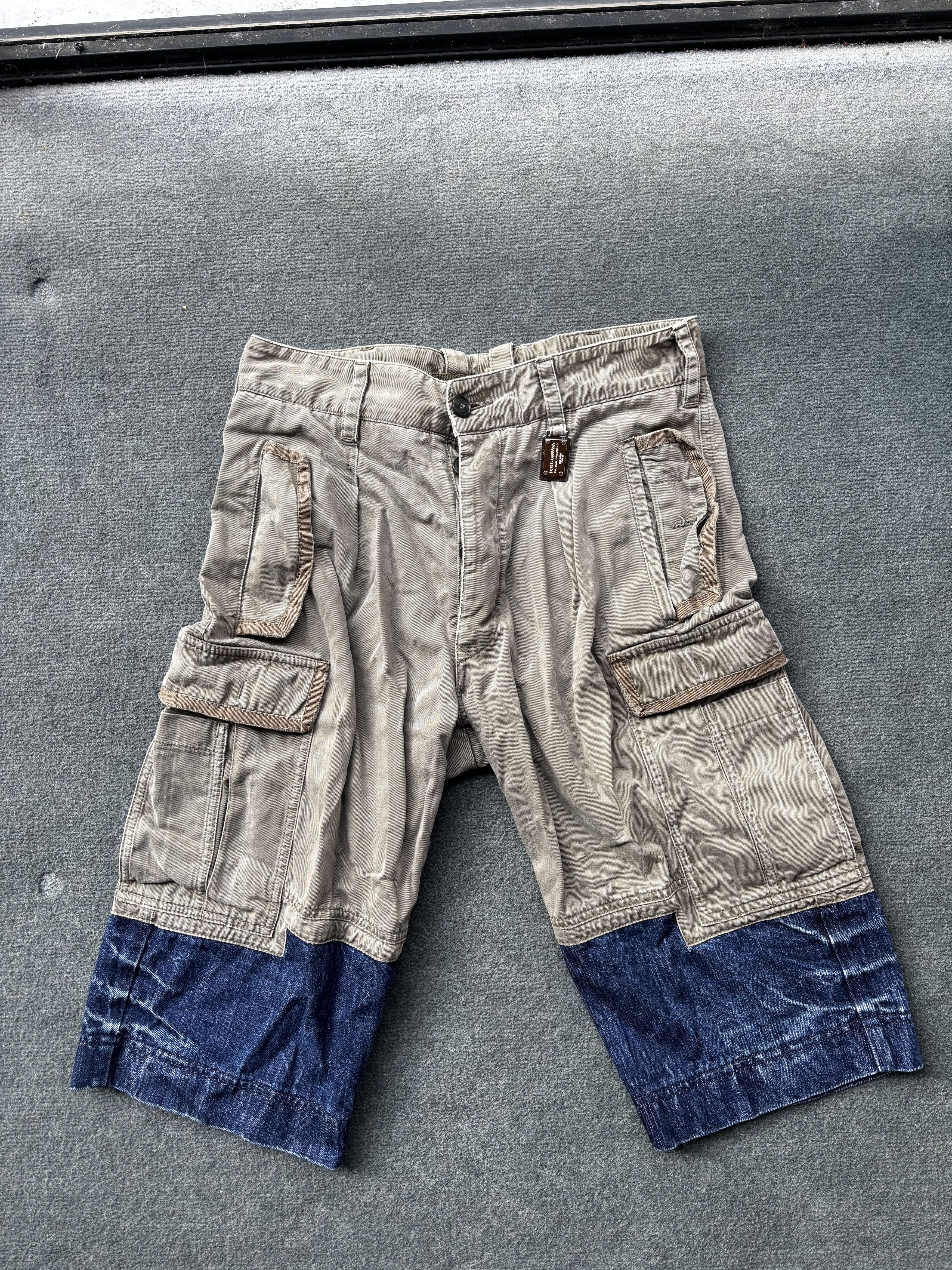 Dolce & Gabbana Archive Dolce & Gabbana Cargo Hybrid Denim Shorts