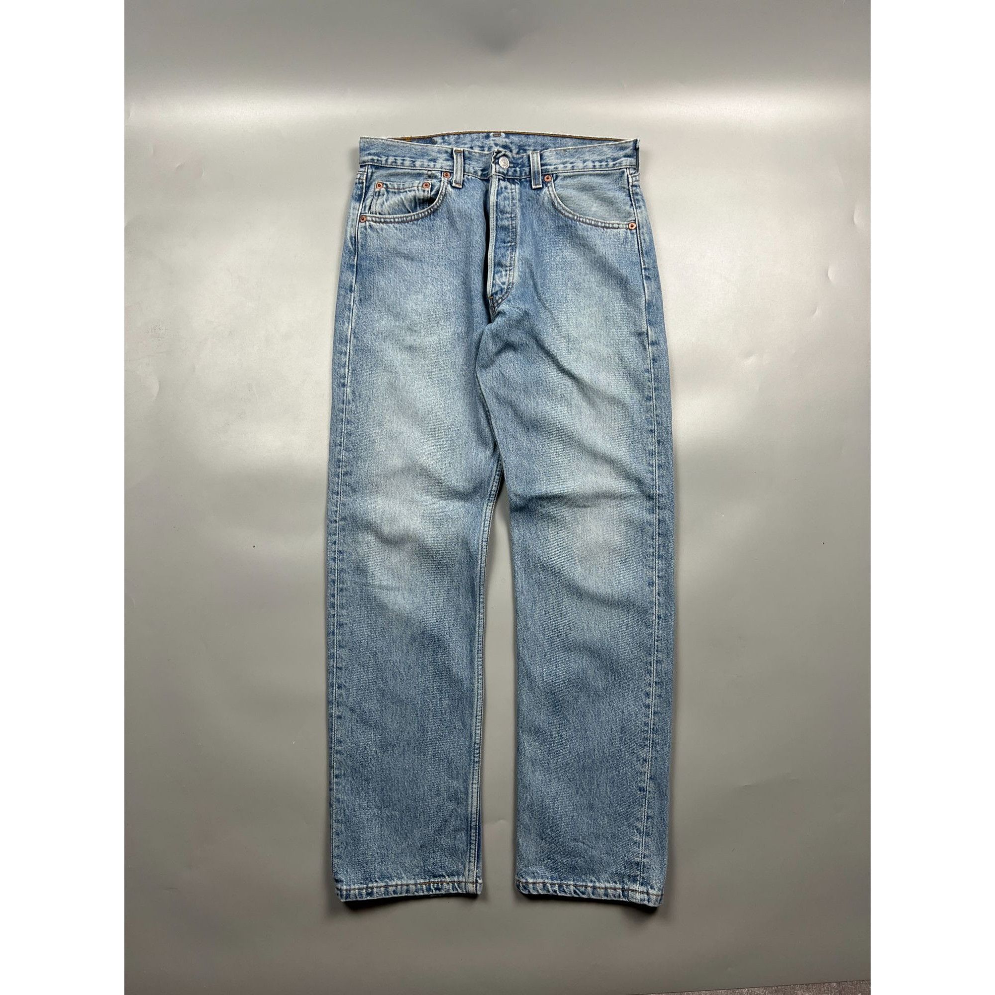 Levi's Levi’s 501 Light Wash Made In USA Denim Jeans Pants (Y0873) Size US 32 / EU 48 - 1 Thumbnail