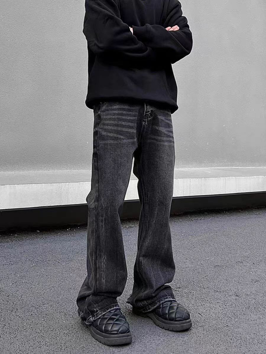 Designer × Jean × Vintage Street Vintage Y2K Baggy Micro Flare Jeans Size US 34 / EU 50 - 1 Thumbnail