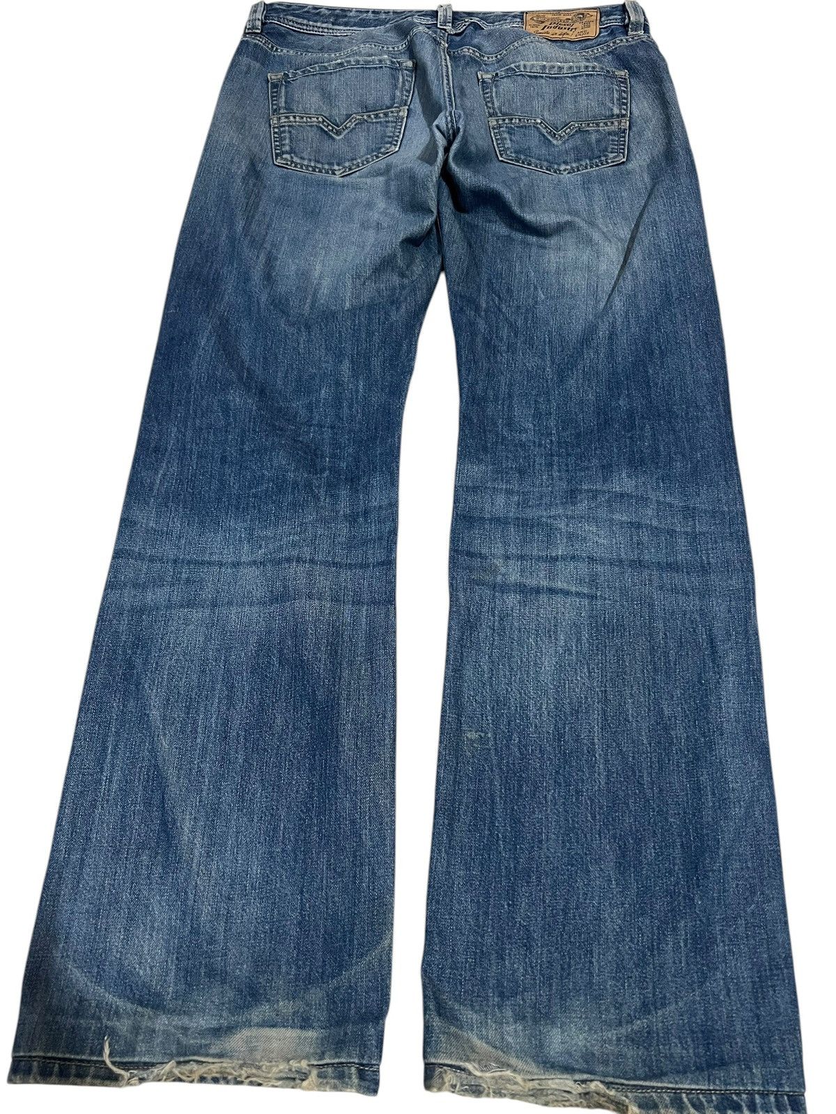 Diesel × If Six Was Nine 🌈Baggy🌈Vintage Diesel Industry Distress Jean Size US 35 - 2 Thumbnail