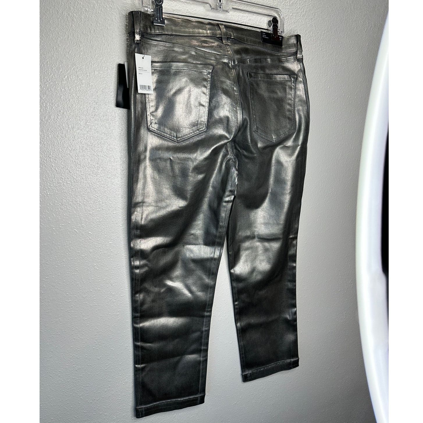 J Brand NWT J Brand Silver High Rise Crop Cigarette Jeans 32 / 14 Size 36" / US 14 / IT 50 - 5 Thumbnail