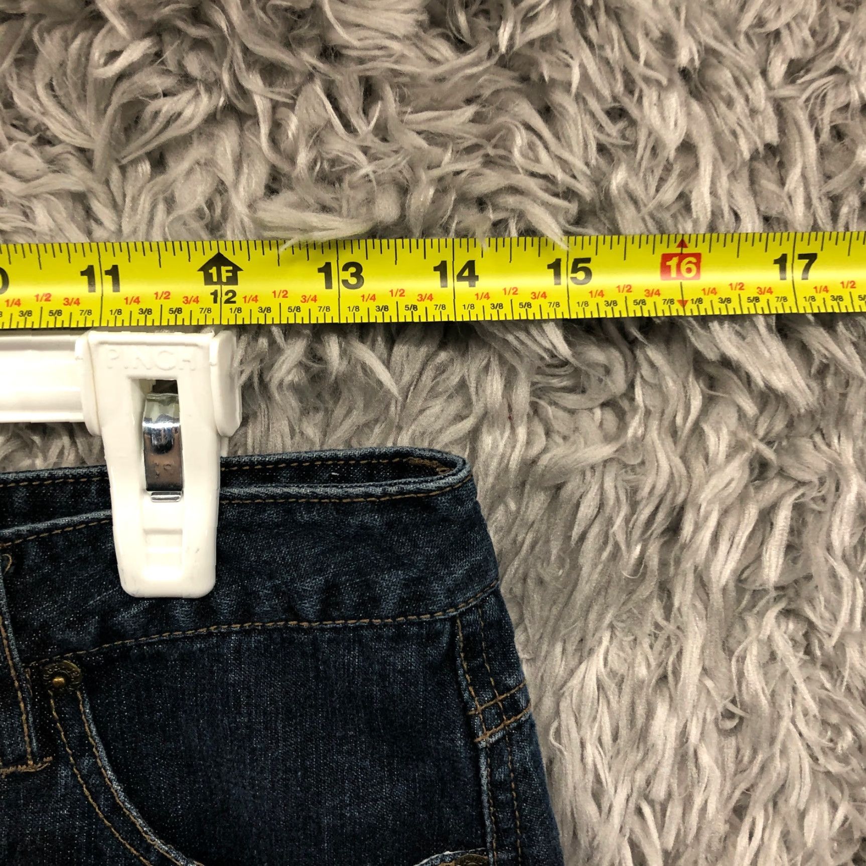 Denime Mudd Skirt Juniors' Size 3 Blue Denim Dark Wash Knee Length Mini Skirt Jeans - Pockets, Zipper, Machine Washable, Solid Blu e Denim (Barbie Character) Size 26" / US 2 / IT 38 - 2 Thumbnail