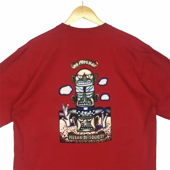 Mambo Vtg 90' MAMBO Reg Mombassa Pillar Of Society Tee Shirt Surf Size US M / EU 48-50 / 2 - 6 Thumbnail