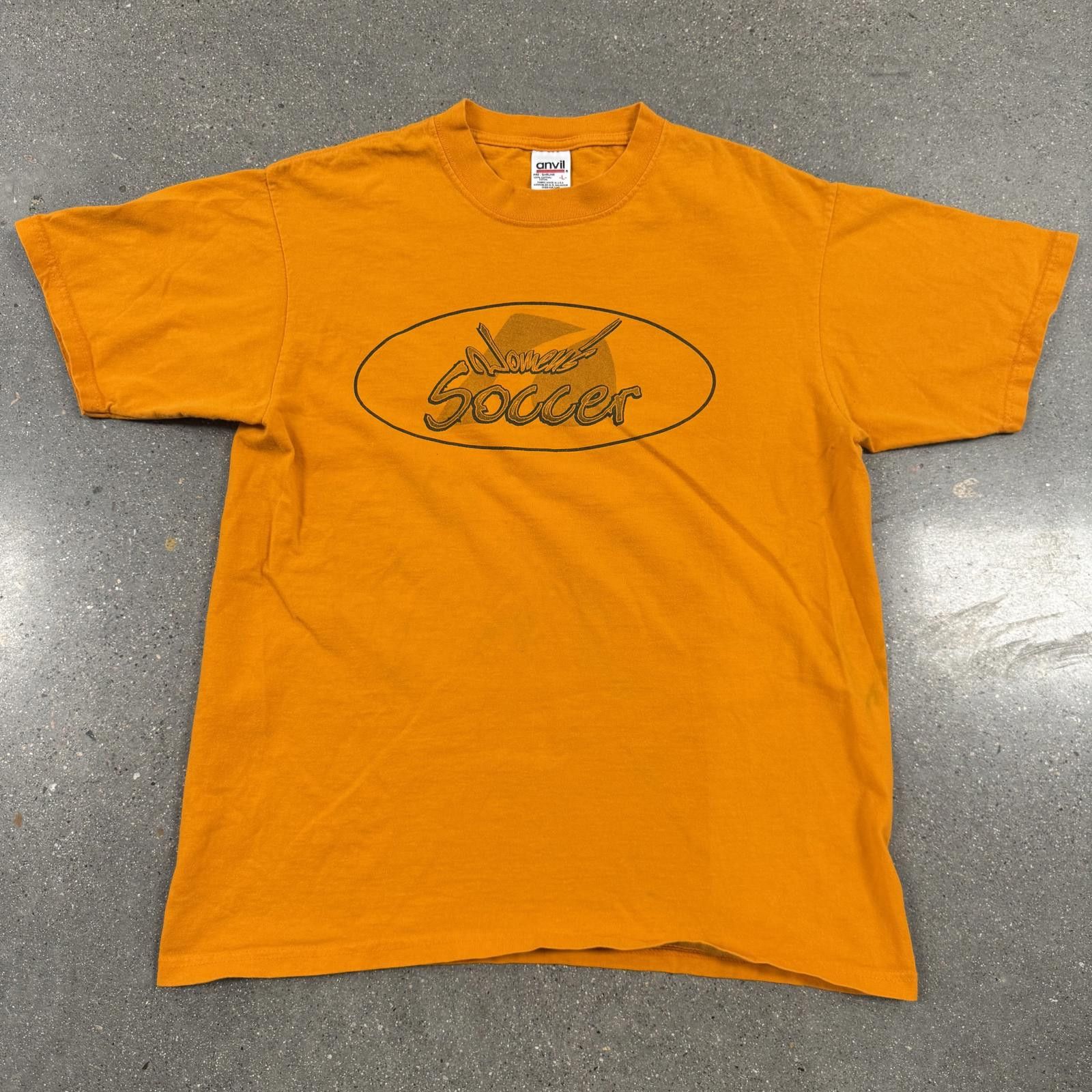 Anvil Vtg 1999 Anvil Women's Soccer Doane College T-Shirt Orange L Size L / US 10 / IT 46 - 1 Thumbnail