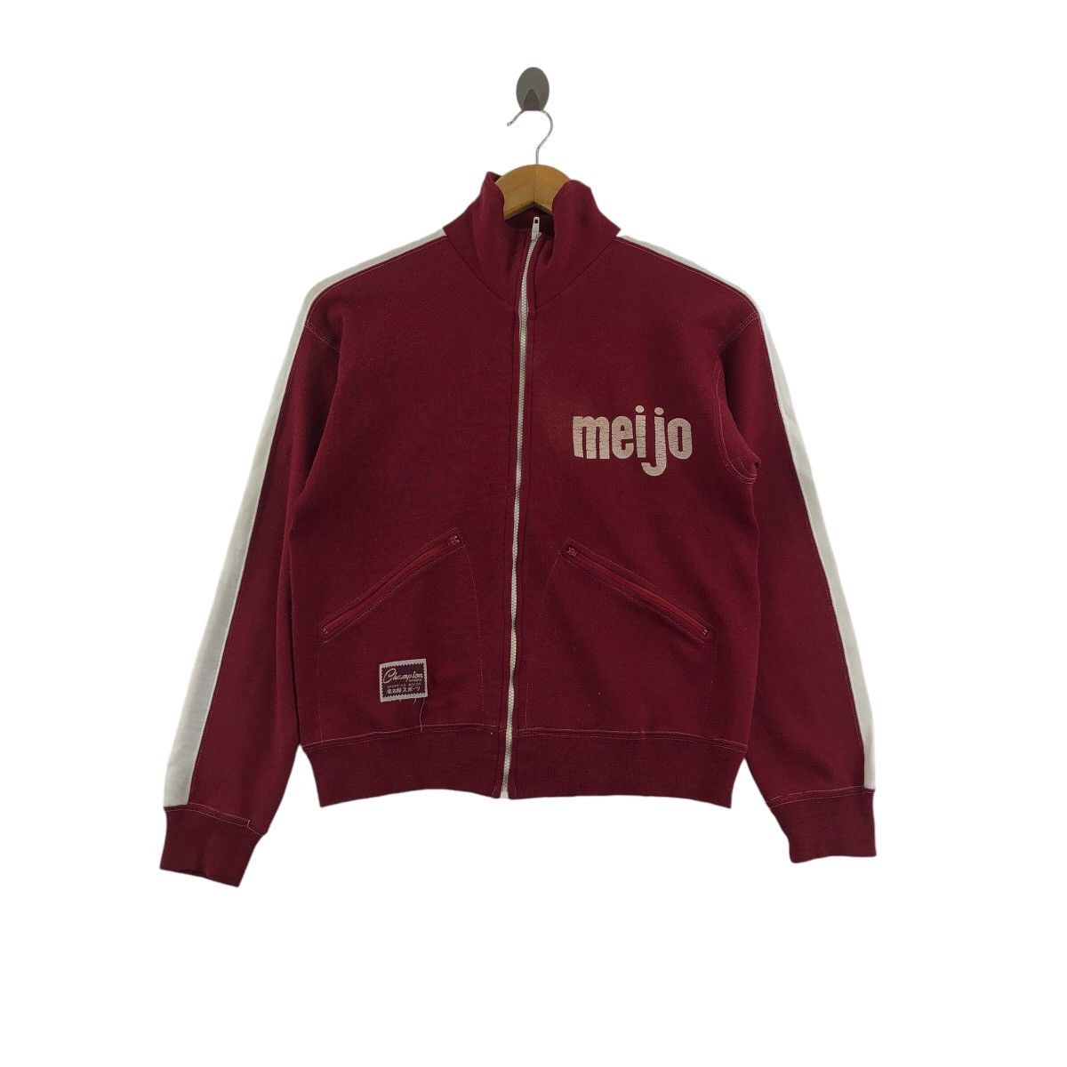 Vintage Vintage 70s MEIJO University Sweater Champion Sporting Goods Size US M / EU 48-50 / 2 - 1 Thumbnail