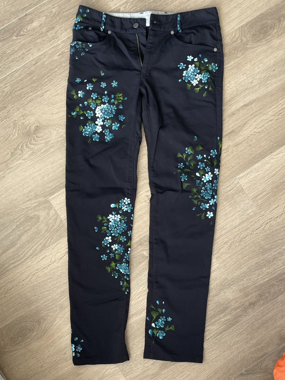 Outlier Custom Painted - Slim Dungarees Size US 30 / EU 46 - 1 Thumbnail