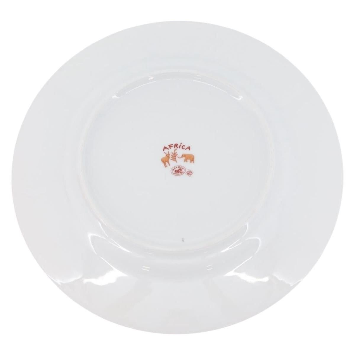 Hermes Hermes Africa Plate Pottery White Yellow Orange Size ONE SIZE - 2 Thumbnail