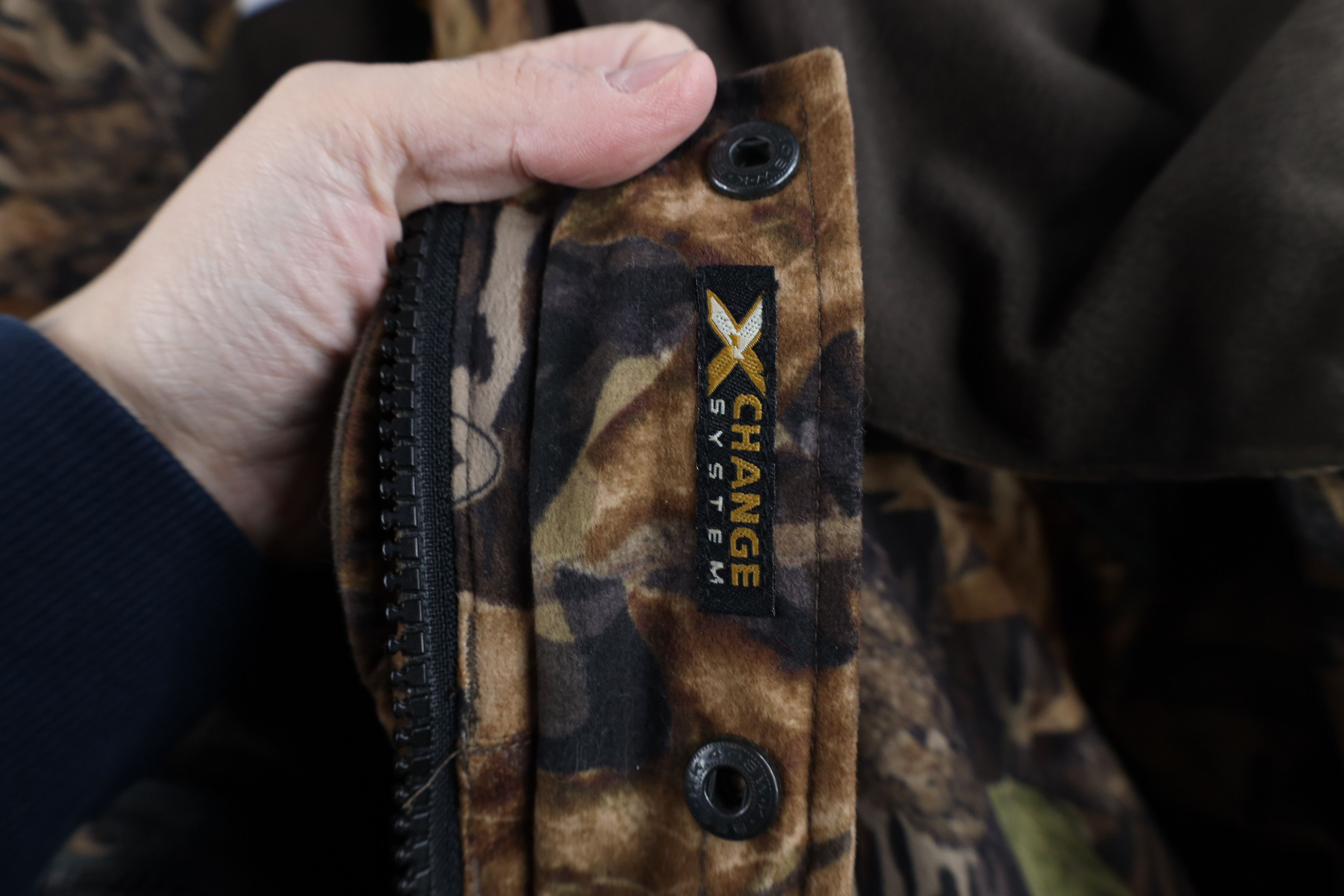 Vintage Vintage Browning Mossy Oak Camouflage Chamois Hooded Jacket Size US XL / EU 56 / 4 - 5 Thumbnail