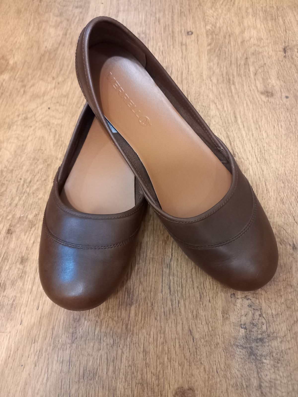 Merrell Brown Slip On Dark Earth Ballet Flats, Size 9.5 Size US 9.5 / IT 39.5 - 1 Thumbnail
