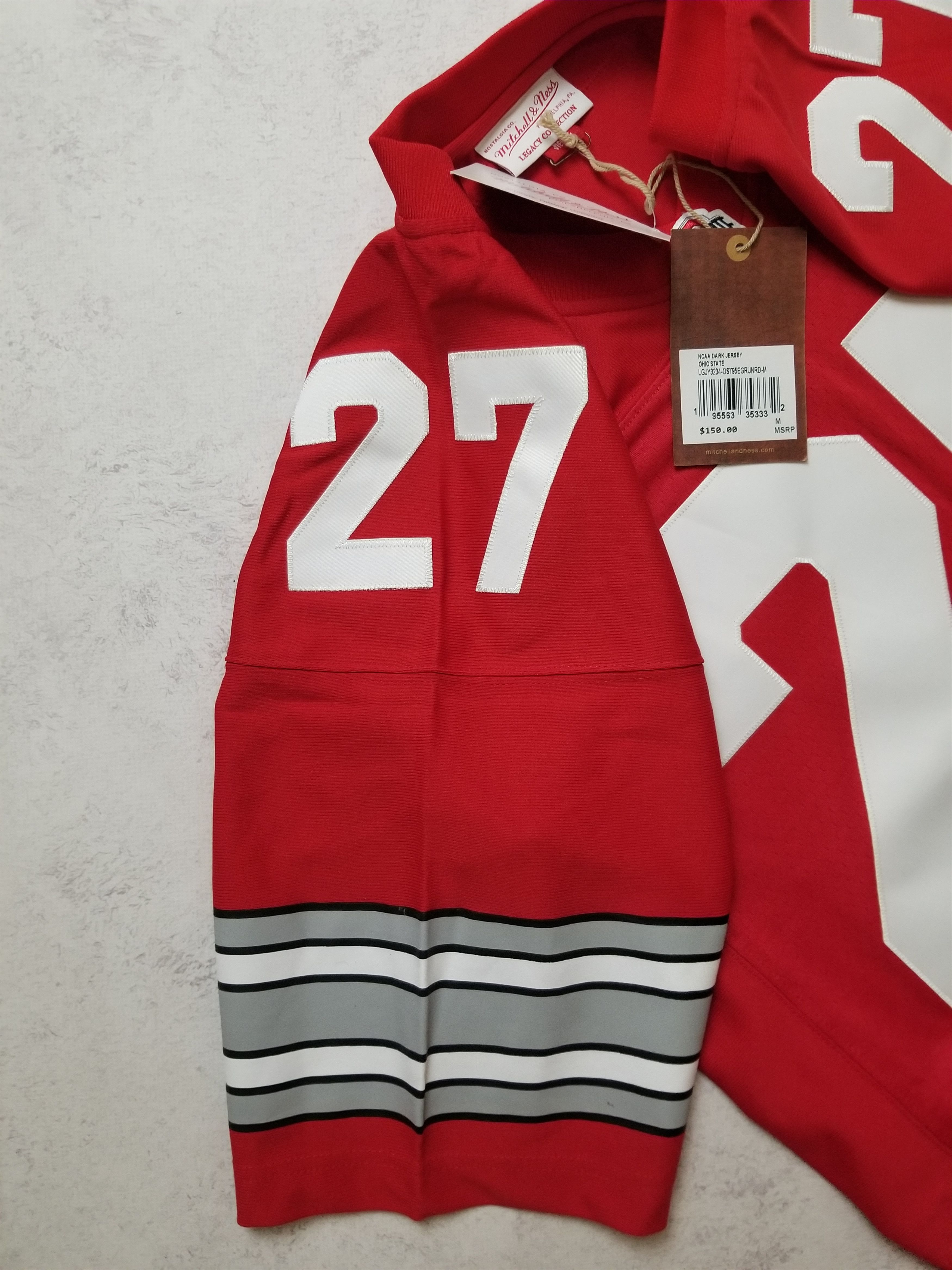 Mitchell & Ness NCAA FOOTBALL JERSEY OHIO STATE BUCKEYES 1995 EDDIE GEORGE Size US M / EU 48-50 / 2 - 5 Thumbnail