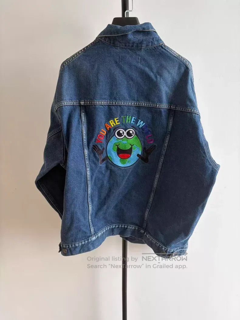 Balenciaga Balenciaga Earth Denim Jacket Size XXS / US 00 / IT 34 - 1 Thumbnail