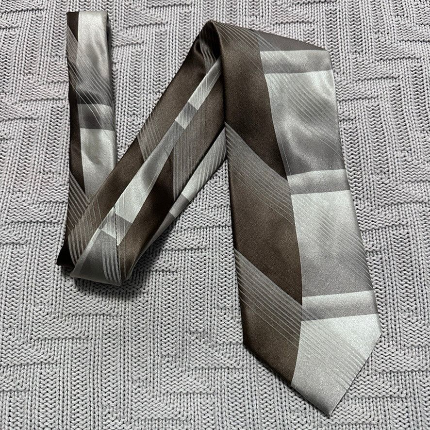 Oleg Cassini Oleg Cassini gold bronze metallic silk tie Size ONE SIZE - 1 Thumbnail