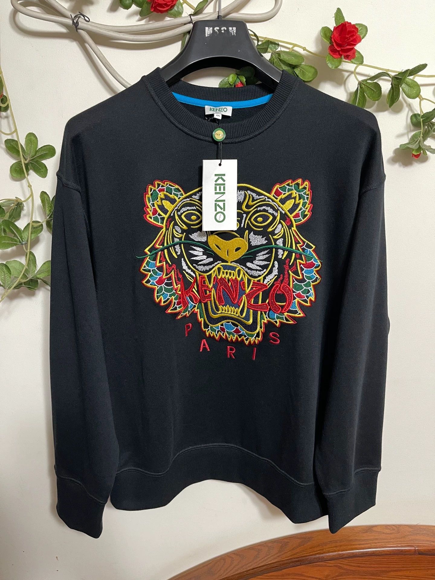 Kenzo Kenzo Unisex Oversized Tiger Head Embroidered Sweatshirt M Size US M / EU 48-50 / 2 - 3 Thumbnail