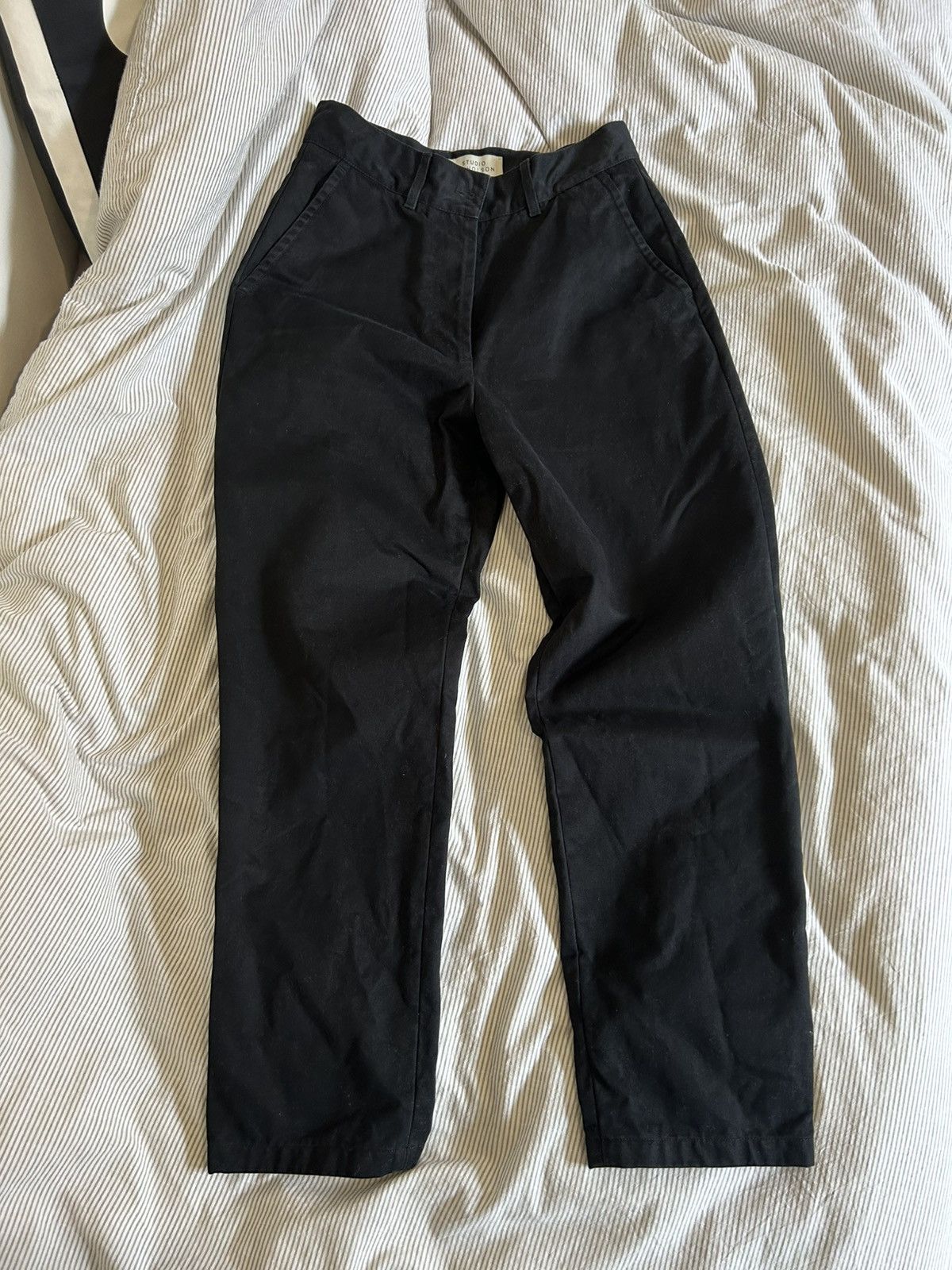 Studio Nicholson Studio Nicholson Meavy High Waisted Cotton Straight Pants Size 29" - 1 Thumbnail