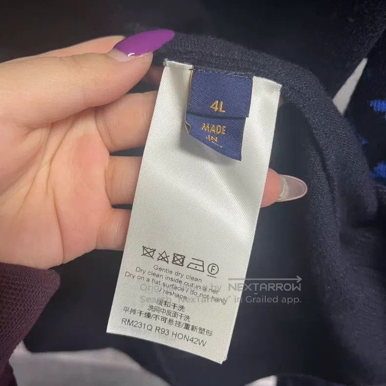 Louis Vuitton Louis Vuitton size 4l Long Sleeve Sweater with Contrasting Size US M / EU 48-50 / 2 - 3 Thumbnail