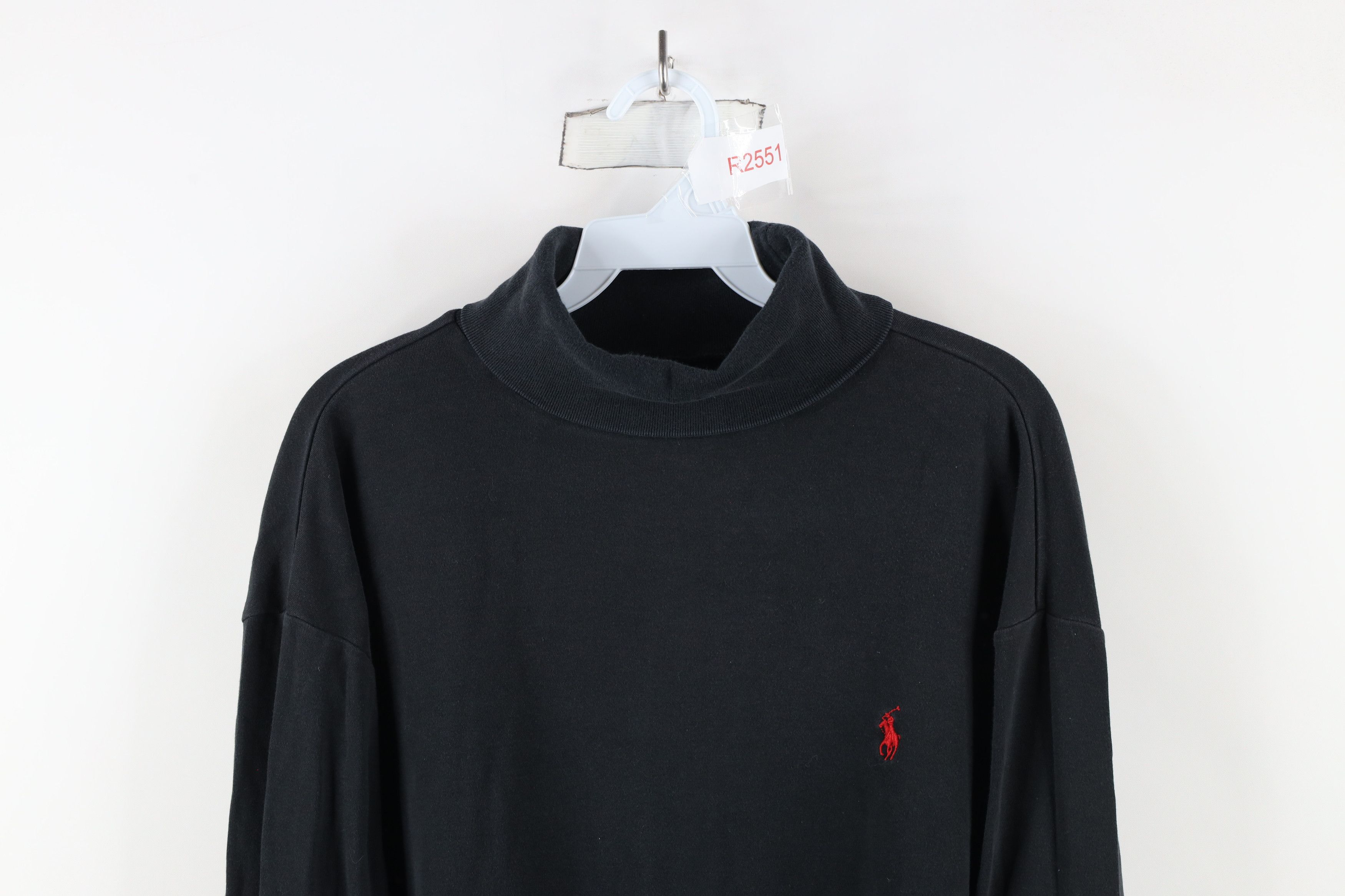 Ralph Lauren × Vintage Vintage 90s Ralph Lauren Heavyweight Turtleneck T-Shirt Size US XL / EU 56 / 4 - 2 Thumbnail