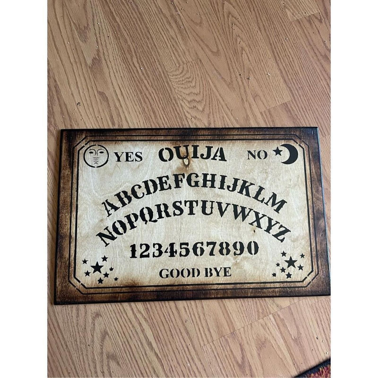 2120 Handcrafted Hand crafted birch ouija board 12 by 18 Size ONE SIZE - 1 Thumbnail