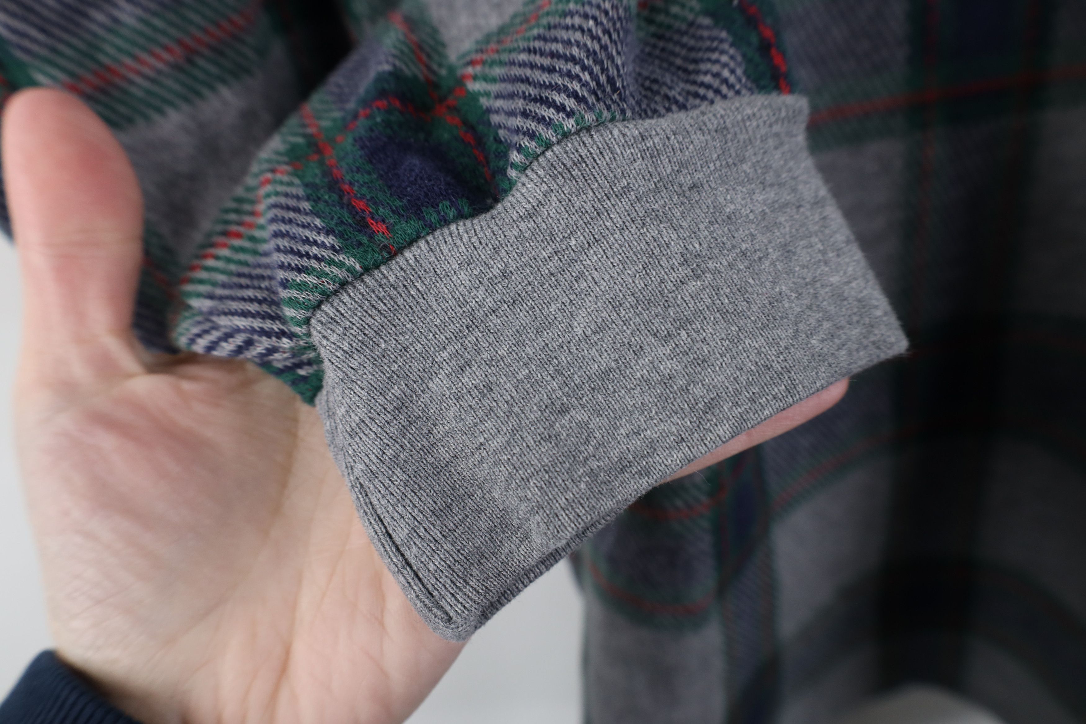 Vintage Vintage 90s Streetwear Long Sleeve Rugby Polo Shirt Plaid Size US XL / EU 56 / 4 - 9 Thumbnail