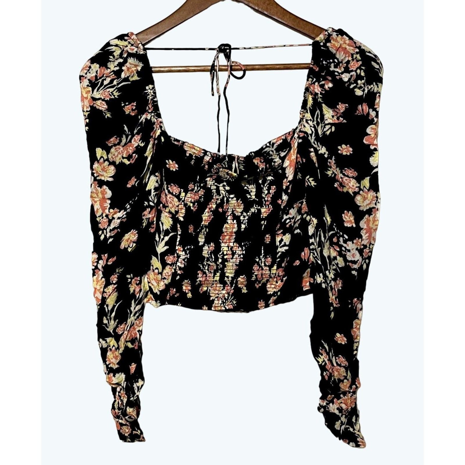 Free People Free People Hilary Floral Square Neck Smocked Top New XS Size XS / US 0-2 / IT 36-38 - 5 Thumbnail