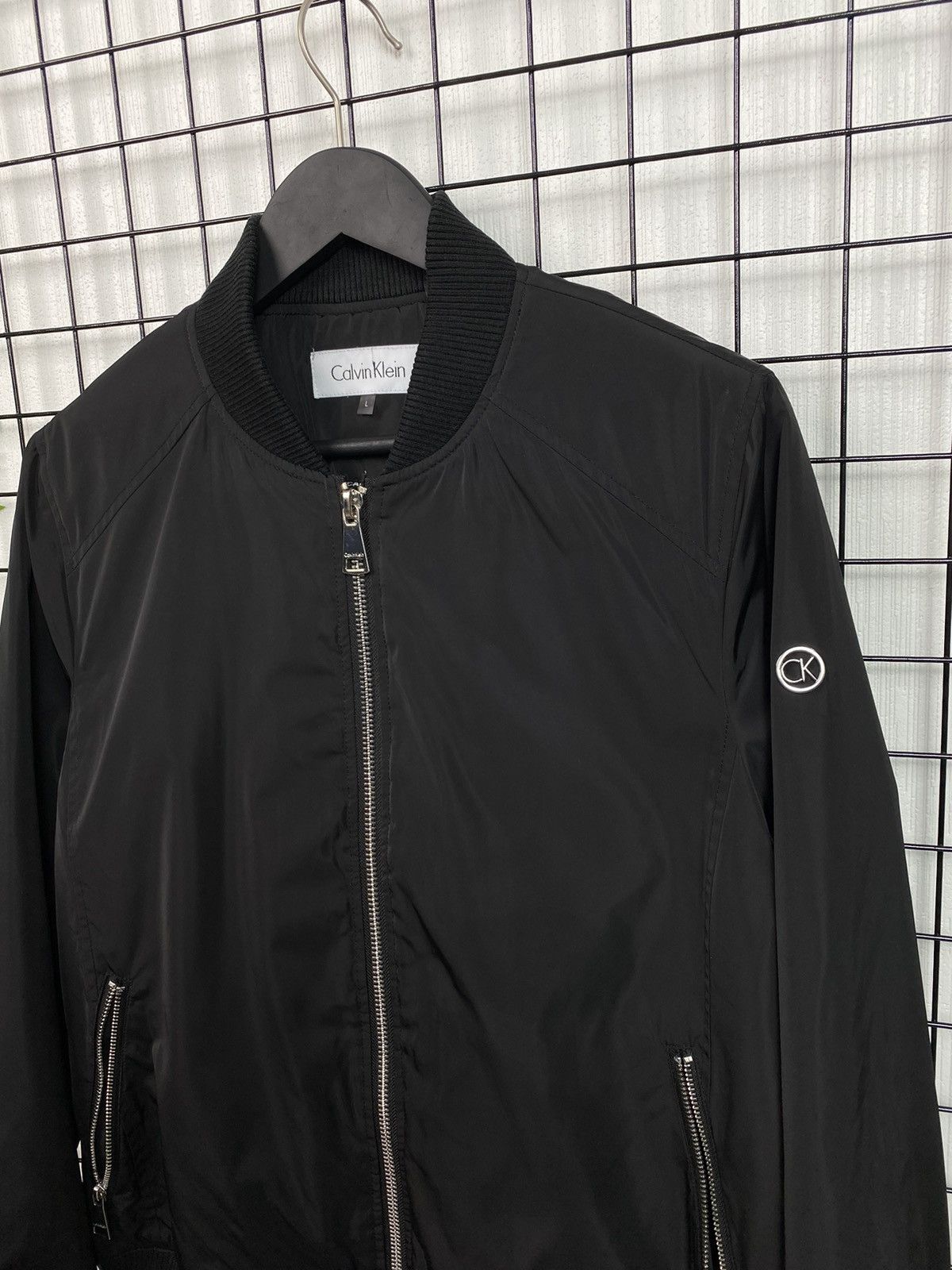Calvin Klein Calvin Klein Bomber jacket Black Men L size basic Size US L / EU 52-54 / 3 - 3 Thumbnail