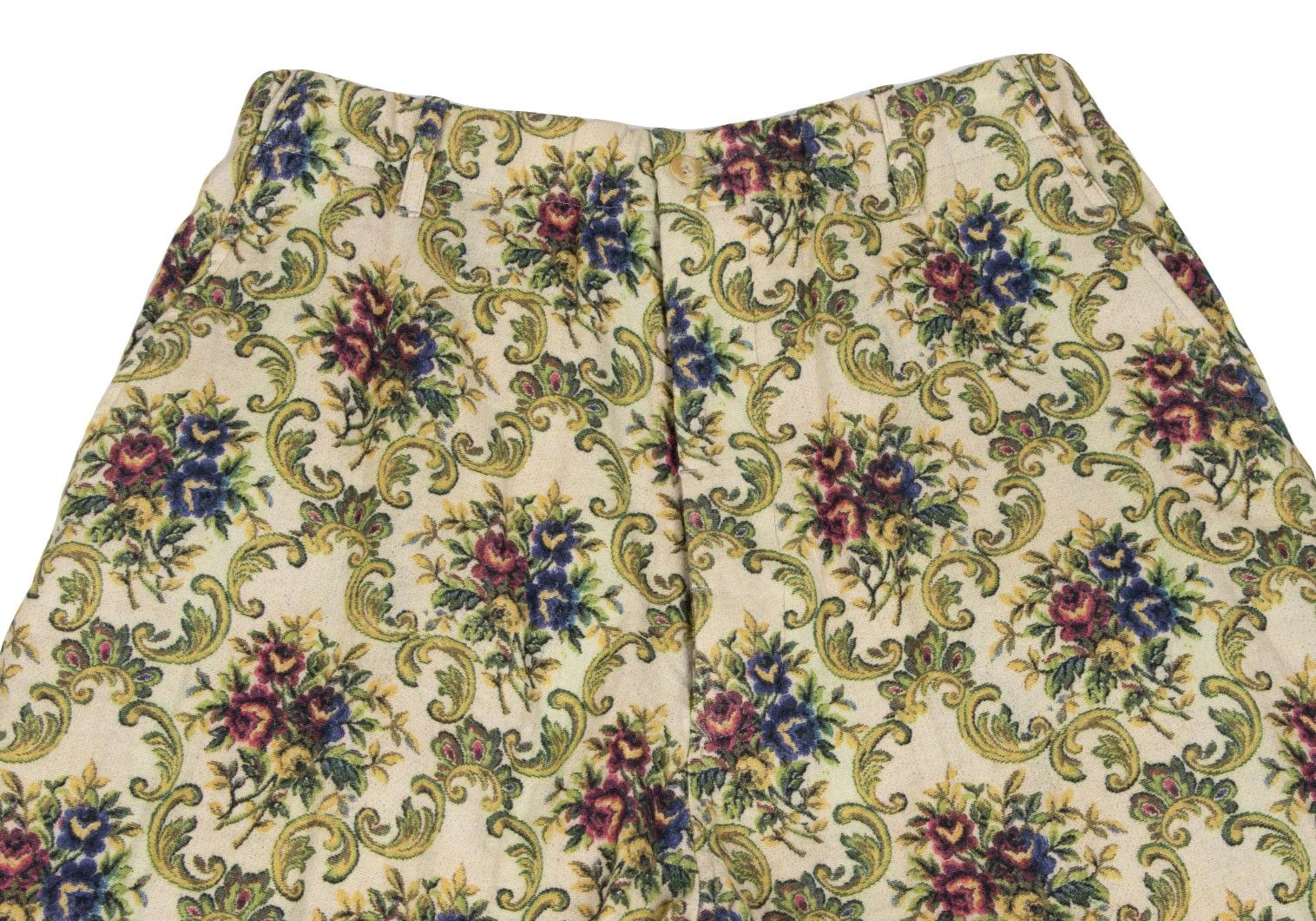 Yohji Yamamoto Yohji Yamamoto Cotton Floral Print Wide Pants Size US 32 / EU 48 - 2 Thumbnail