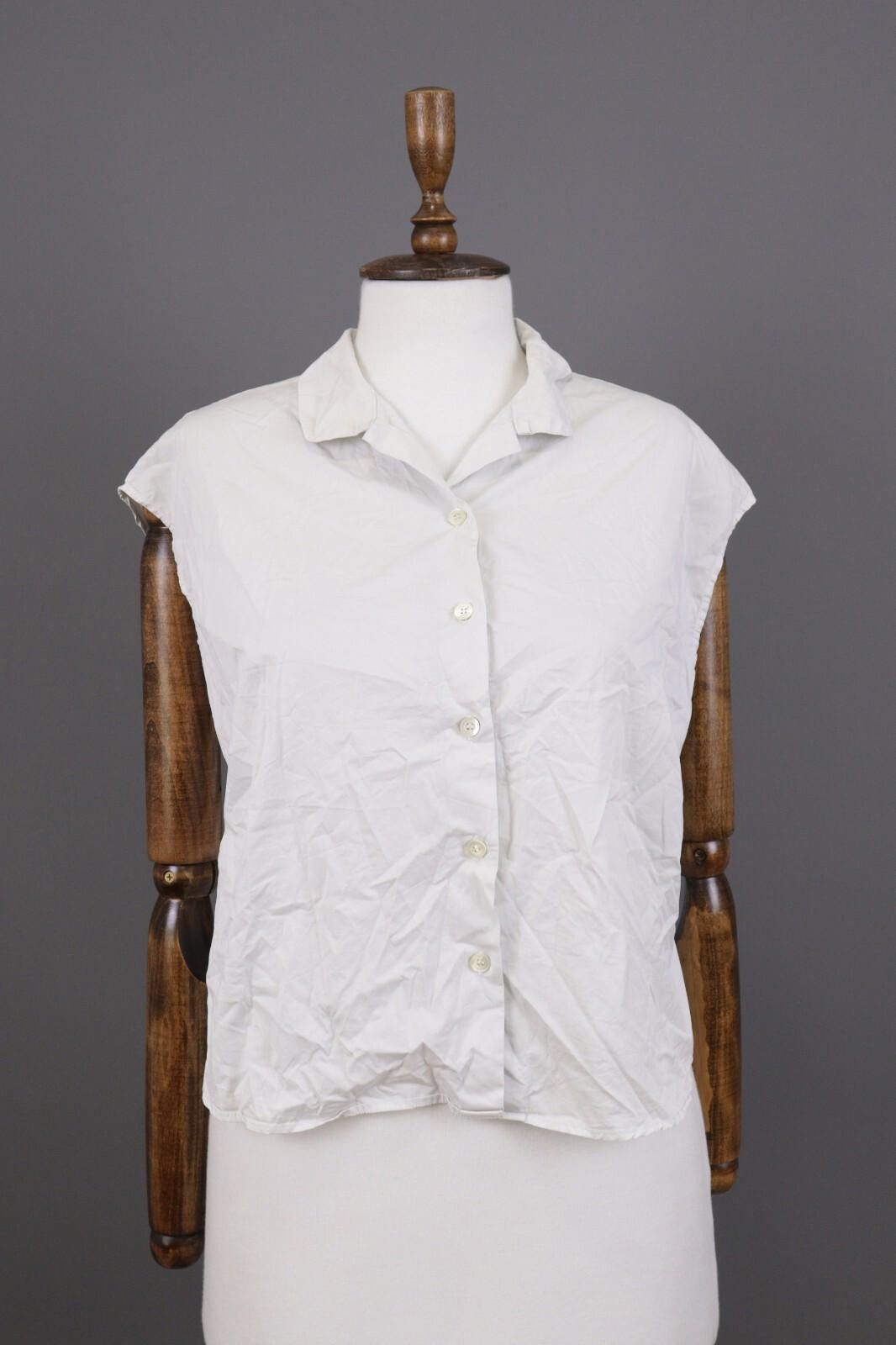 Barena Barena Mirano Venezia White Sleeveless Basic Shirt Top Sz 44 Size M / US 6-8 / IT 42-44 - 1 Thumbnail