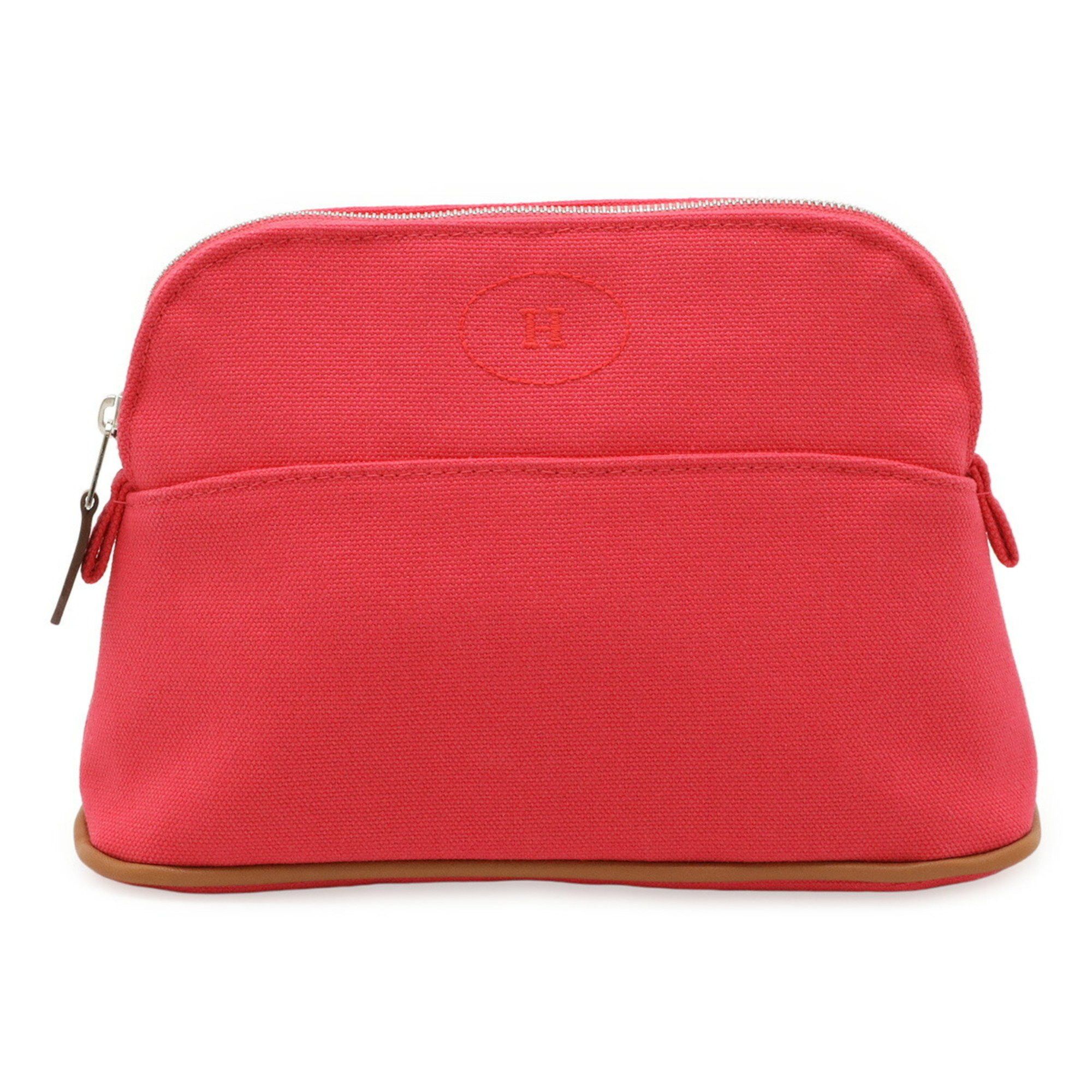 Hermes HERMES Bolide Pouch 20 Multi-Pouch Canvas Leather Fuchsia Pink Size ONE SIZE - 1 Thumbnail