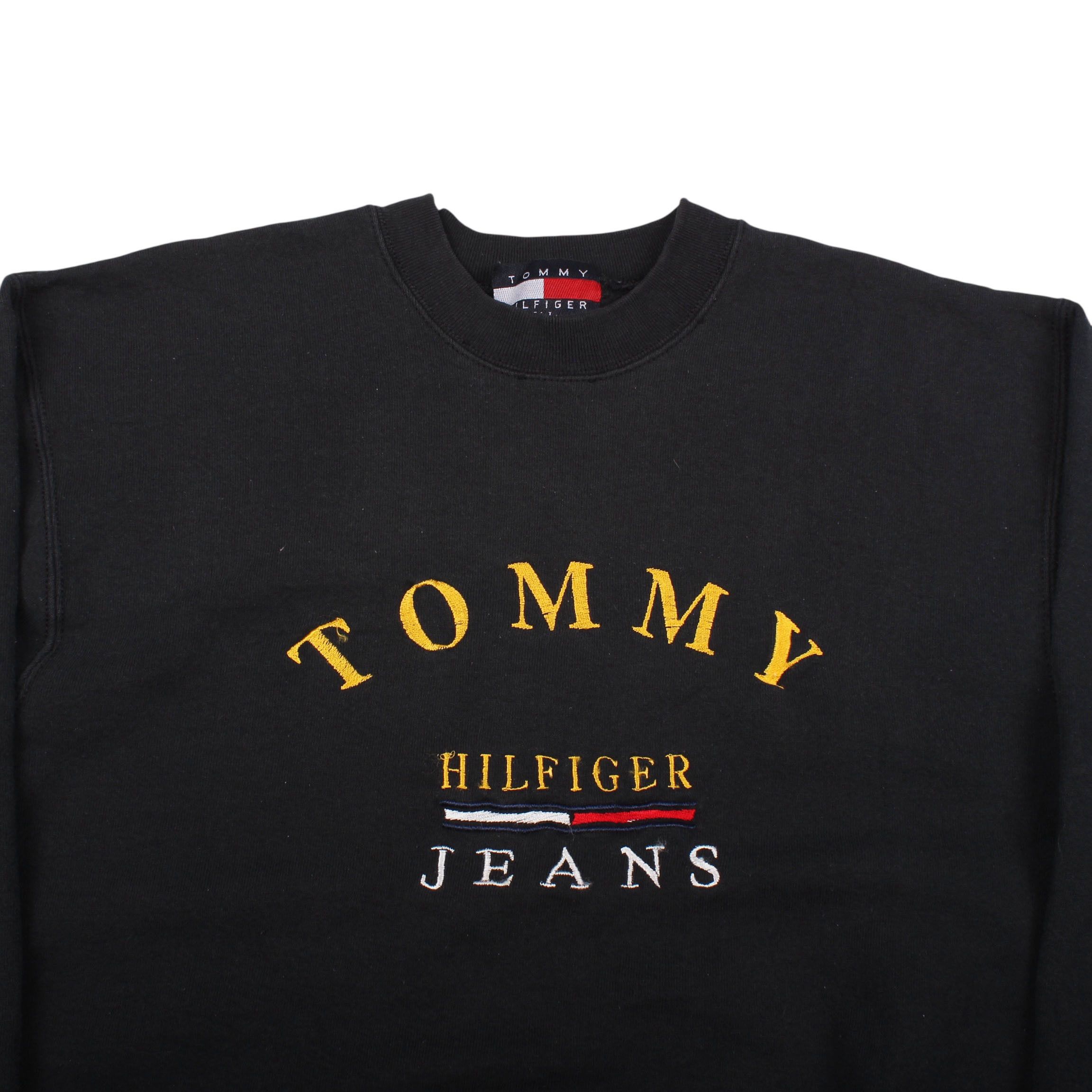 Tommy Hilfiger Tommy Hilfiger Jeans Black Sweatshirt 90s Logo Crewneck Size US L / EU 52-54 / 3 - 3 Thumbnail