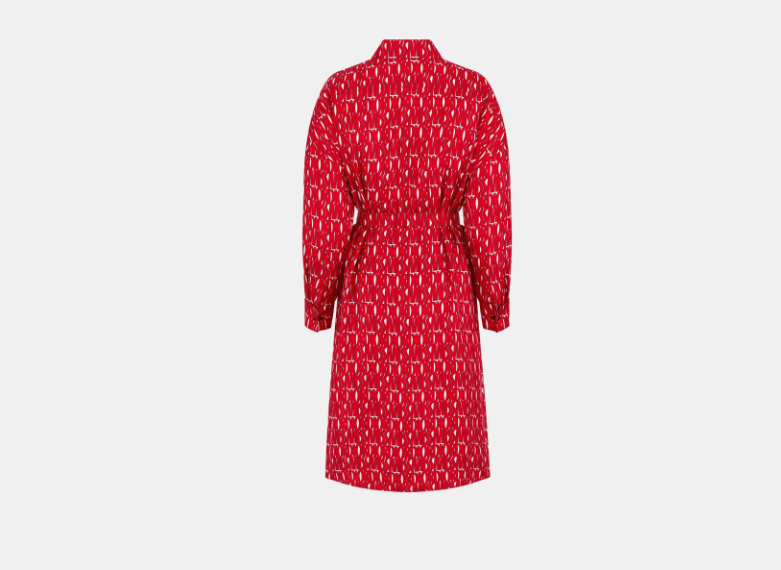 Dior o1w1db11225 451R45 Mini Dress in Red/White Size XS / US 0-2 / IT 36-38 - 2 Thumbnail