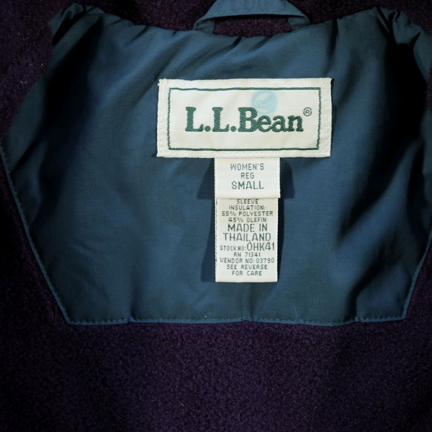 Vintage VINTAGE LL Bean Jacket Womens Small Blue Green Fleece Lined Zip Winter Outdoor Jacket Mens? Size S / US 4 / IT 40 - 6 Thumbnail