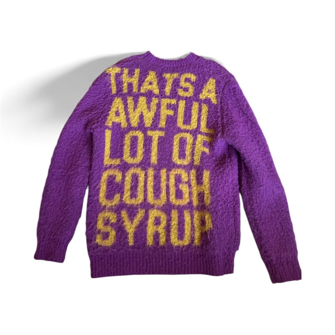 Other Thats A Awful Lot of Cough Syrup Mohair Sweater Rare Size US XL / EU 56 / 4 - 3 Thumbnail