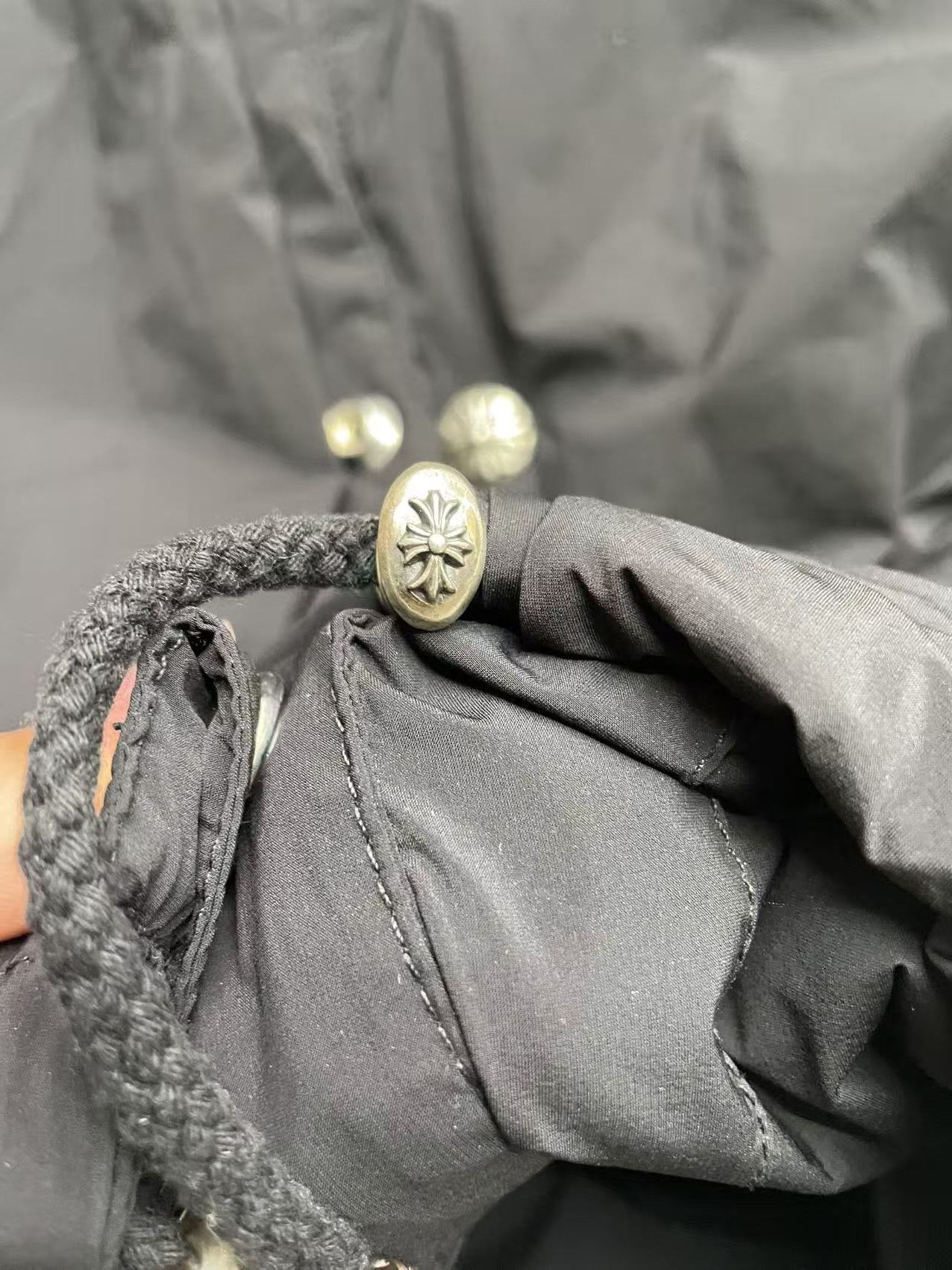 Chrome Hearts Chrome Hearts Drawstring Black Coach Jacket Size US M / EU 48-50 / 2 - 3 Thumbnail