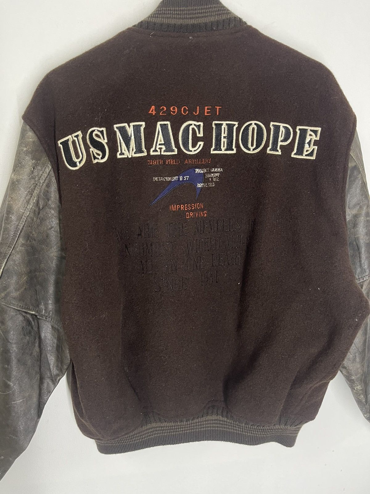 Vintage VINTAGE VARSITY LEATHER US MACHOPE Size US M / EU 48-50 / 2 - 3 Thumbnail