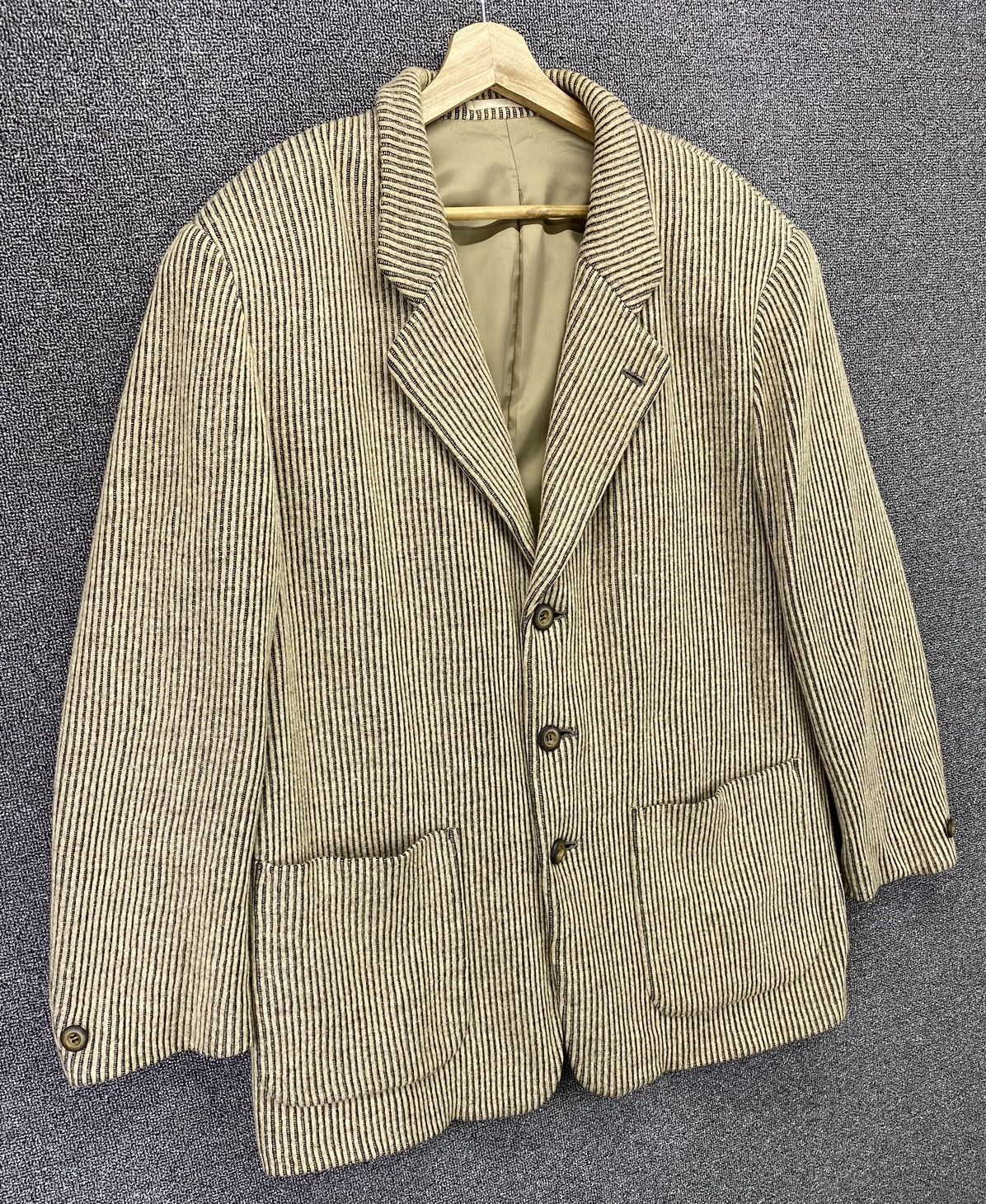 Lanvin Vintage Lanvin Paris Corduroy Coat Jacket Size US L / EU 52-54 / 3 - 3 Thumbnail