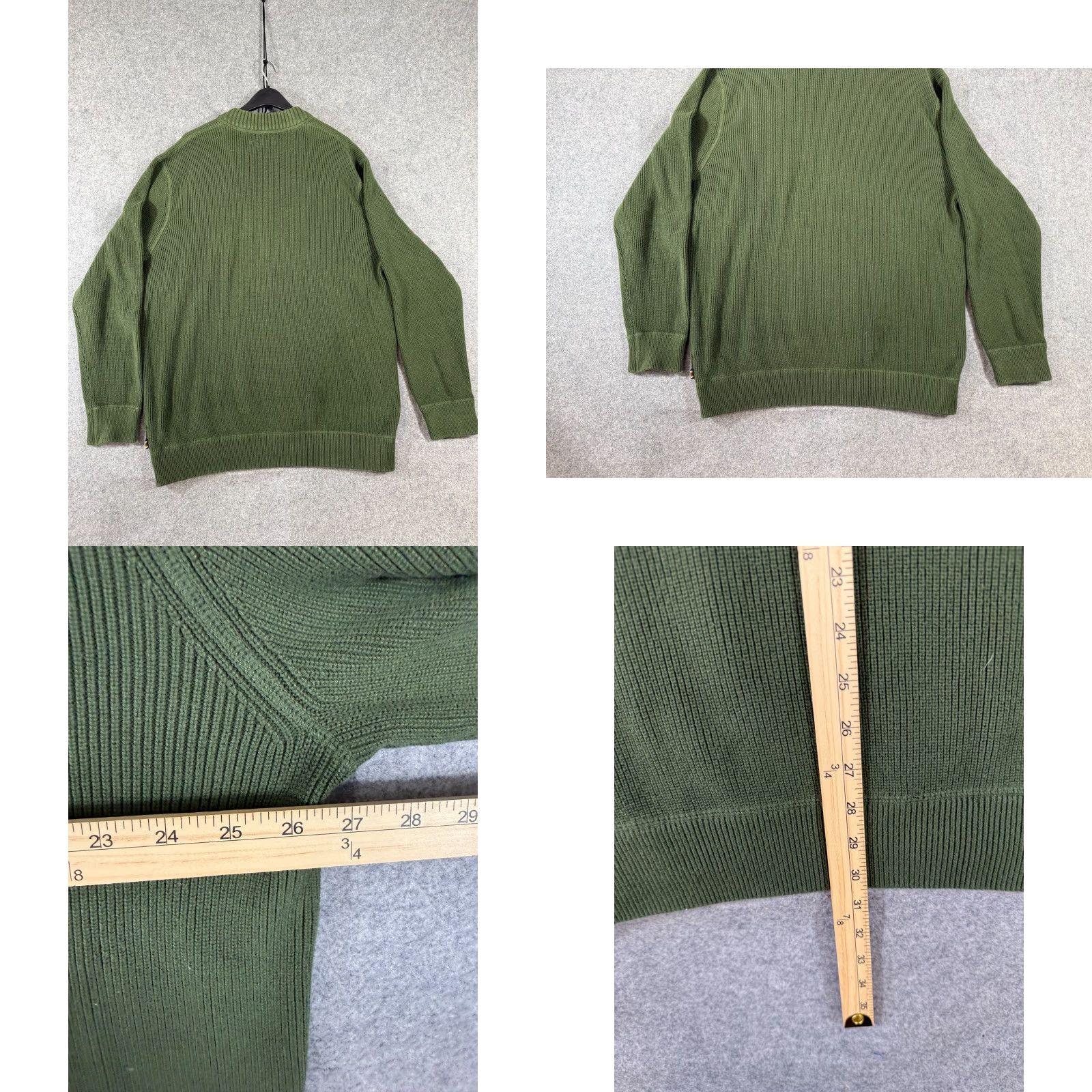 Eddie Bauer Eddie Bauer Sweater Mens XL Tall Green Henley Thermal Ribbed Knit Pullover Outdoor Winter Fall Spring Casual Size US XL / EU 56 / 4 - 8 Thumbnail