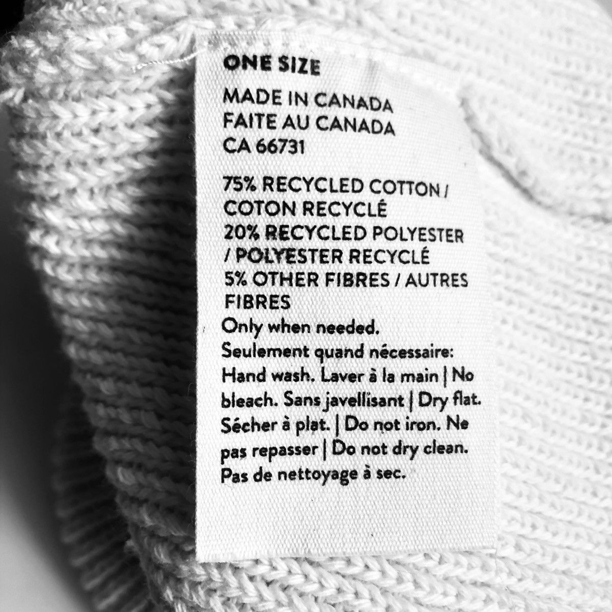 Other MERGE Eco Recycled Cotton Blend Beanie Size ONE SIZE - 3 Thumbnail